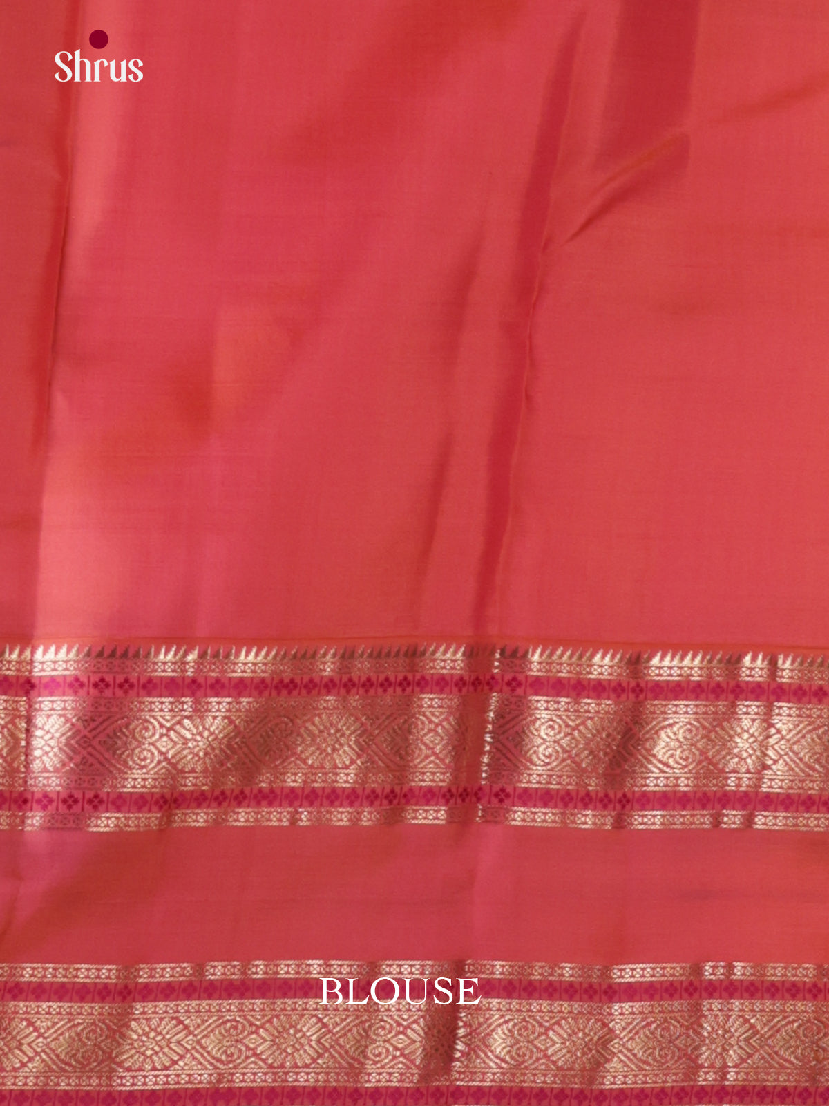 Green Pattu Saree with Zari Buttas & Coral Rettaipet Border