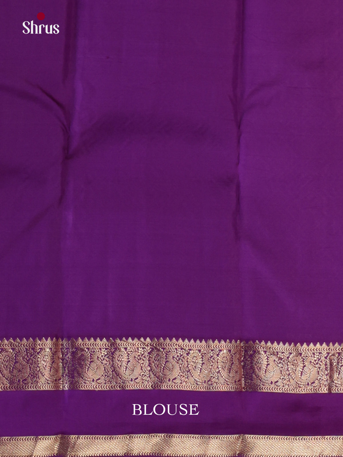 Chic Magenta Kanchipuram Silk Saree With Buttas & Purple Rettaipet Border