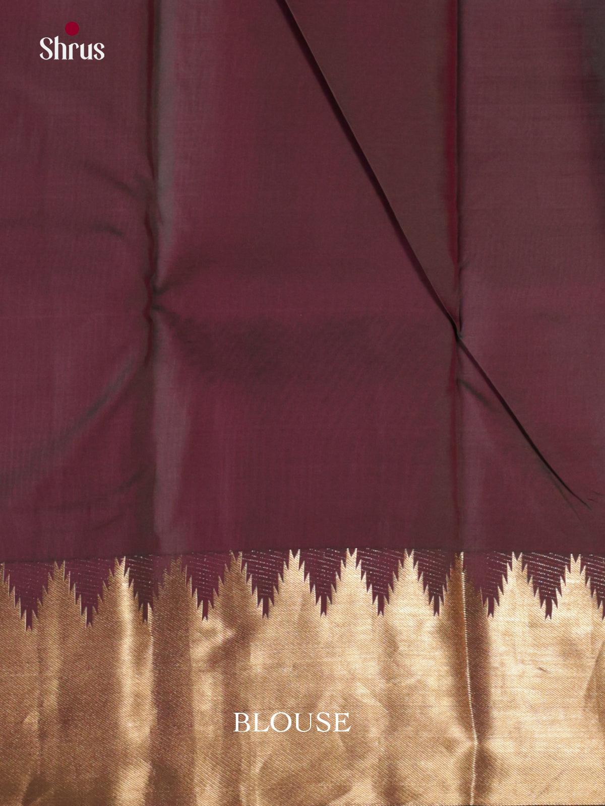 Stunning Dual Shade Brown Wedding Silk Saree With Zari Woven Temple Border