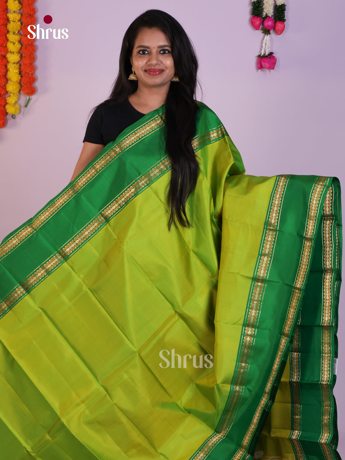 DLS16121 - Kanchipuram Rettapet Saree - Shop on Shrus.com