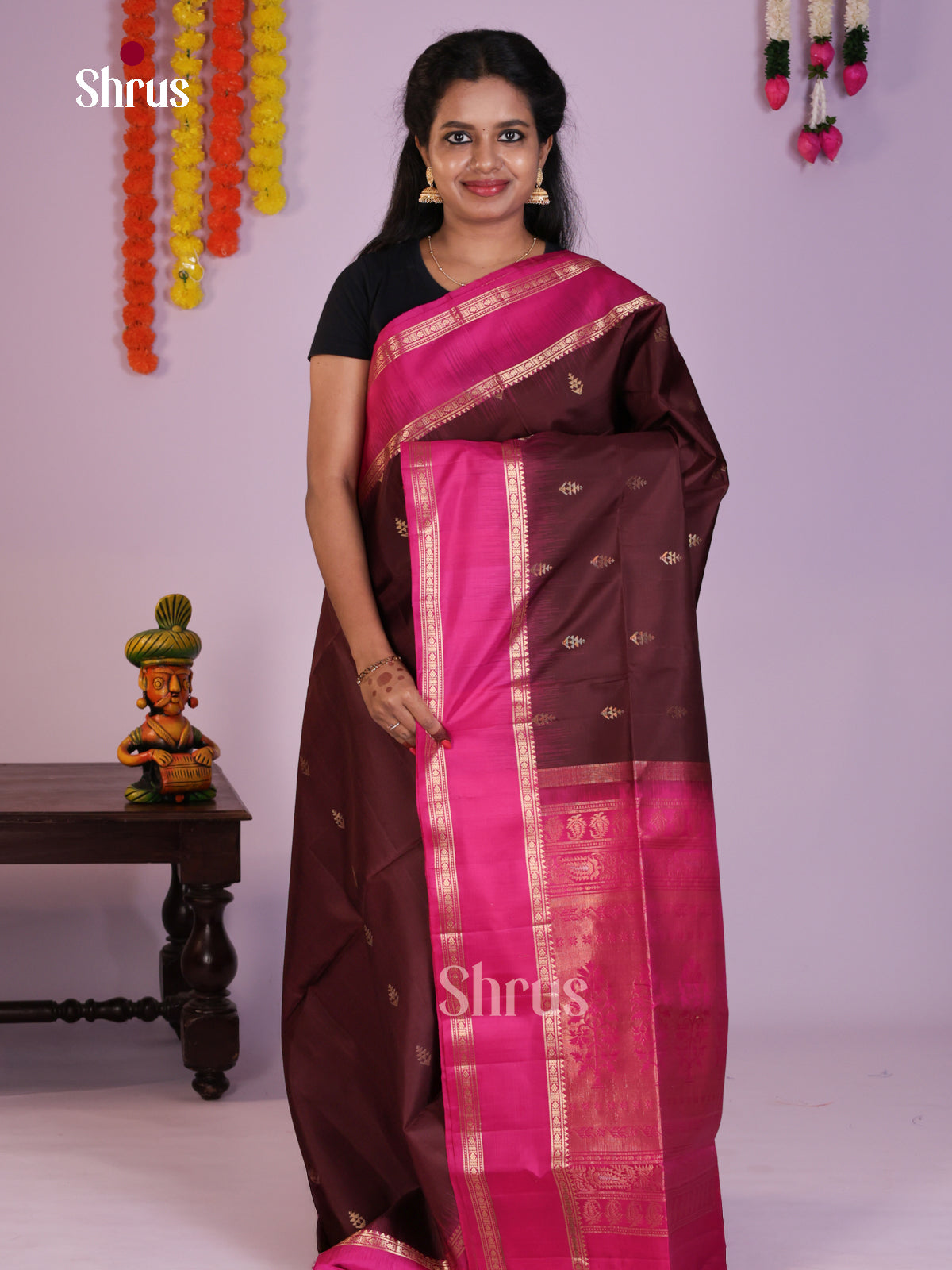 DLS16171 - Soft Silk (HR) Saree - Shop on Shrus.com
