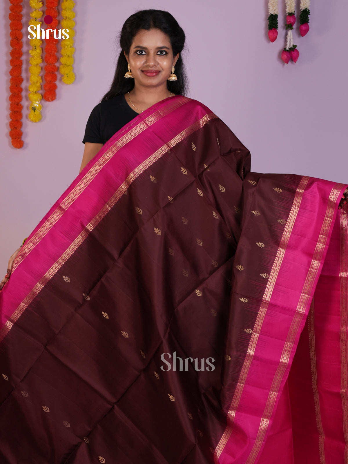 DLS16171 - Soft Silk (HR) Saree - Shop on Shrus.com