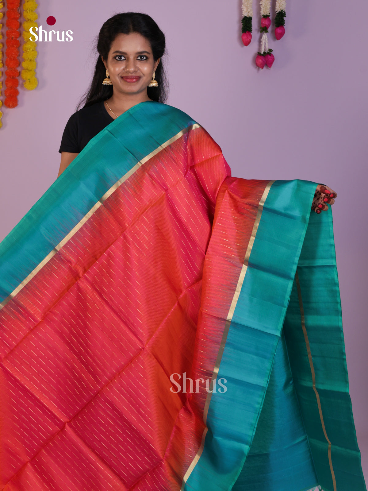 DLS16197 - Soft Silk (HR) Saree - Shop on Shrus.com