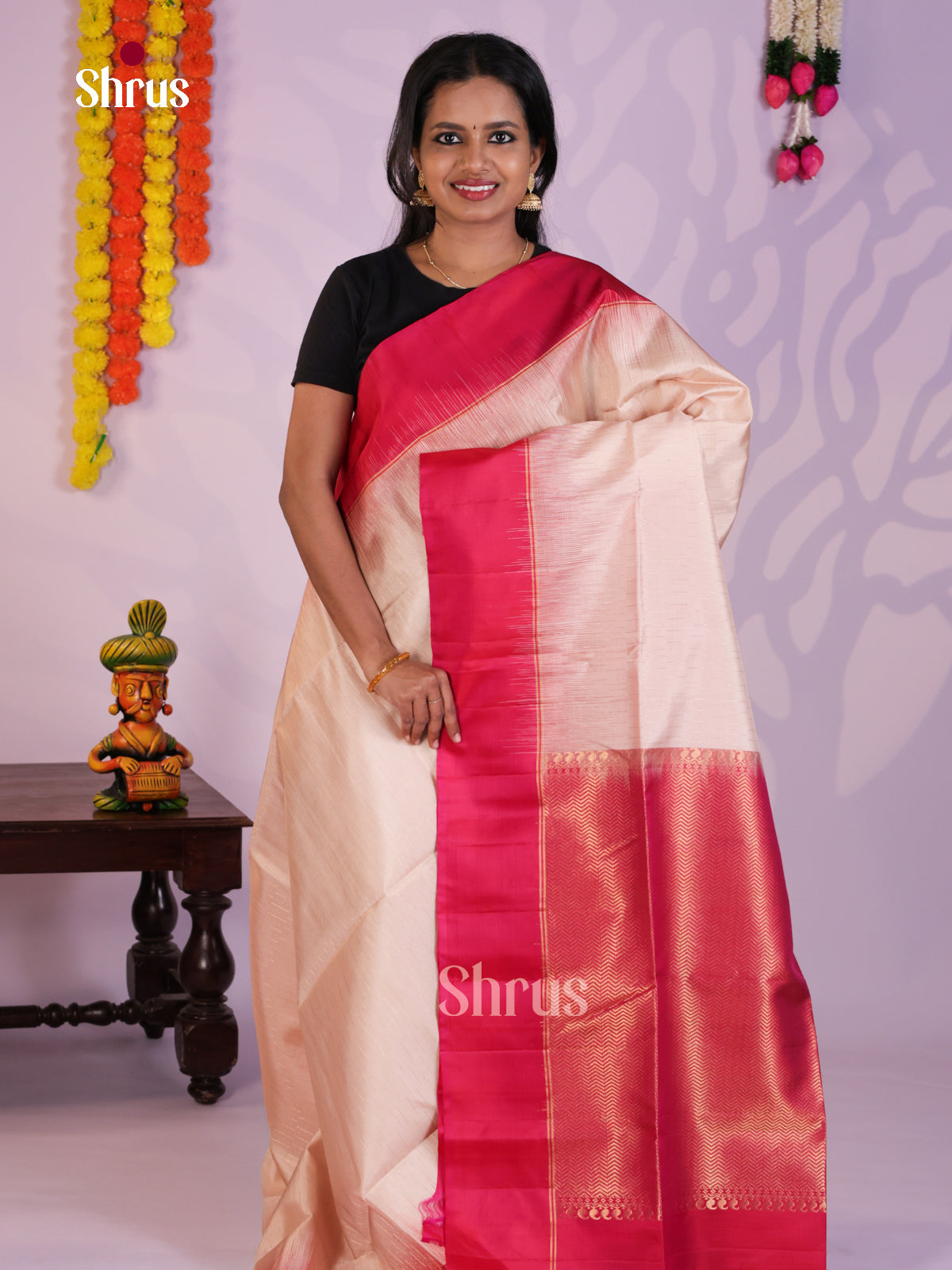 DLS16200 - Soft Silk (HR) Saree - Shop on Shrus.com