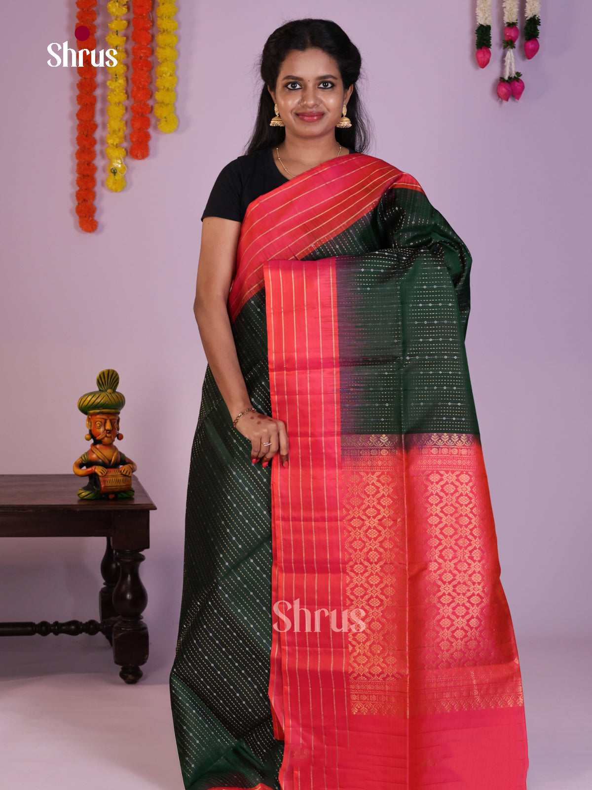 DLS16214 - Soft Silk (HR) Saree - Shop on Shrus.com