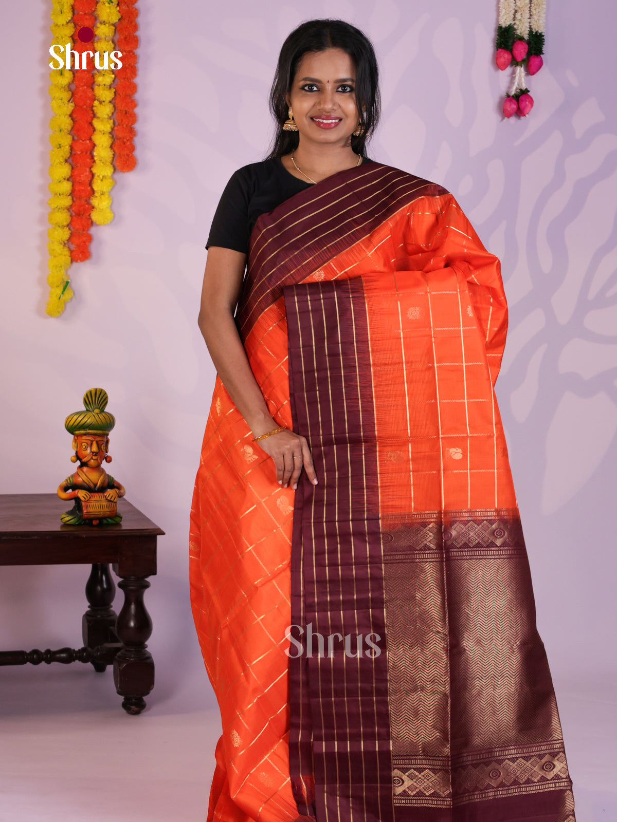 DLS16217 - Soft Silk (HR) Saree - Shop on Shrus.com