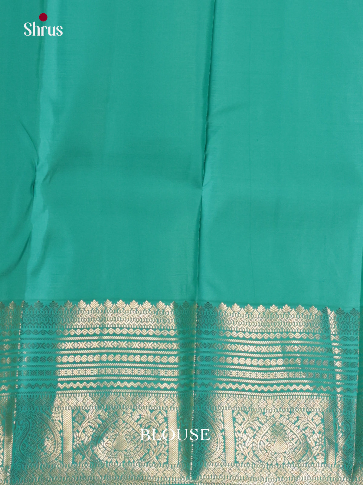 Luminous Red Bridal Saree With Zari Buttas & Sea Green Zari Border