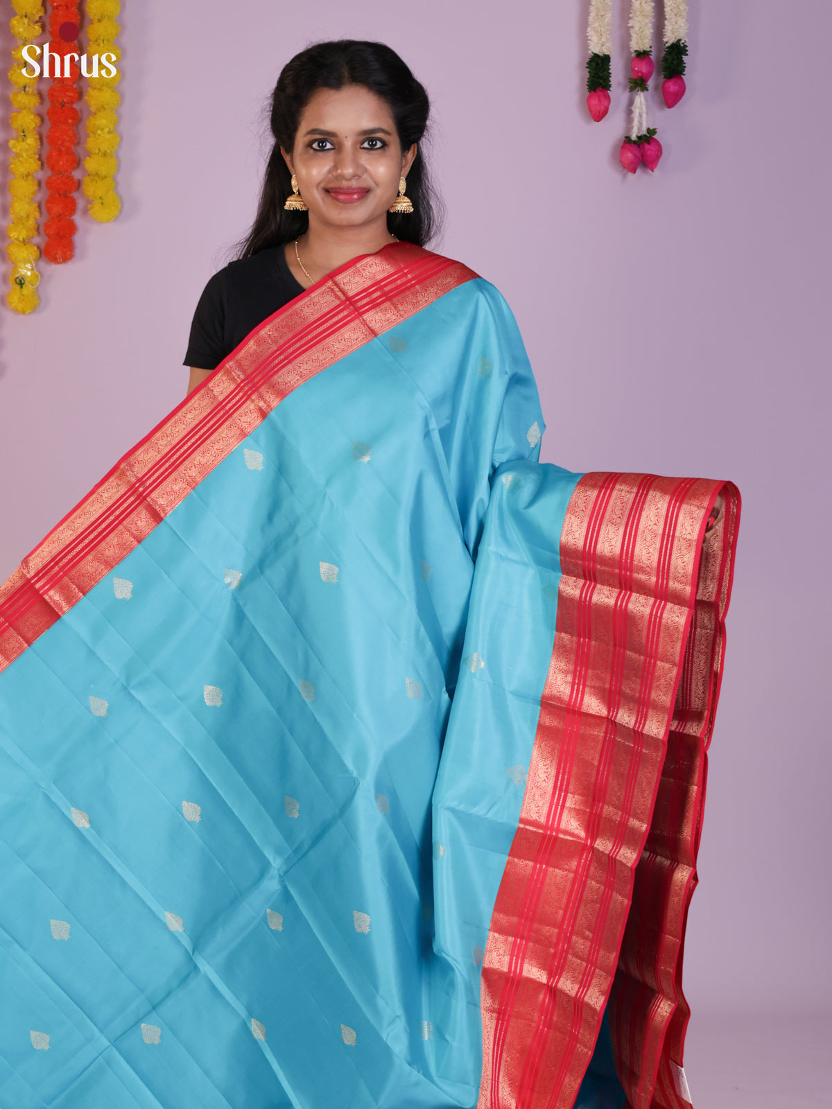 DLS16266 - Kanchipuram Korvai Butta Saree