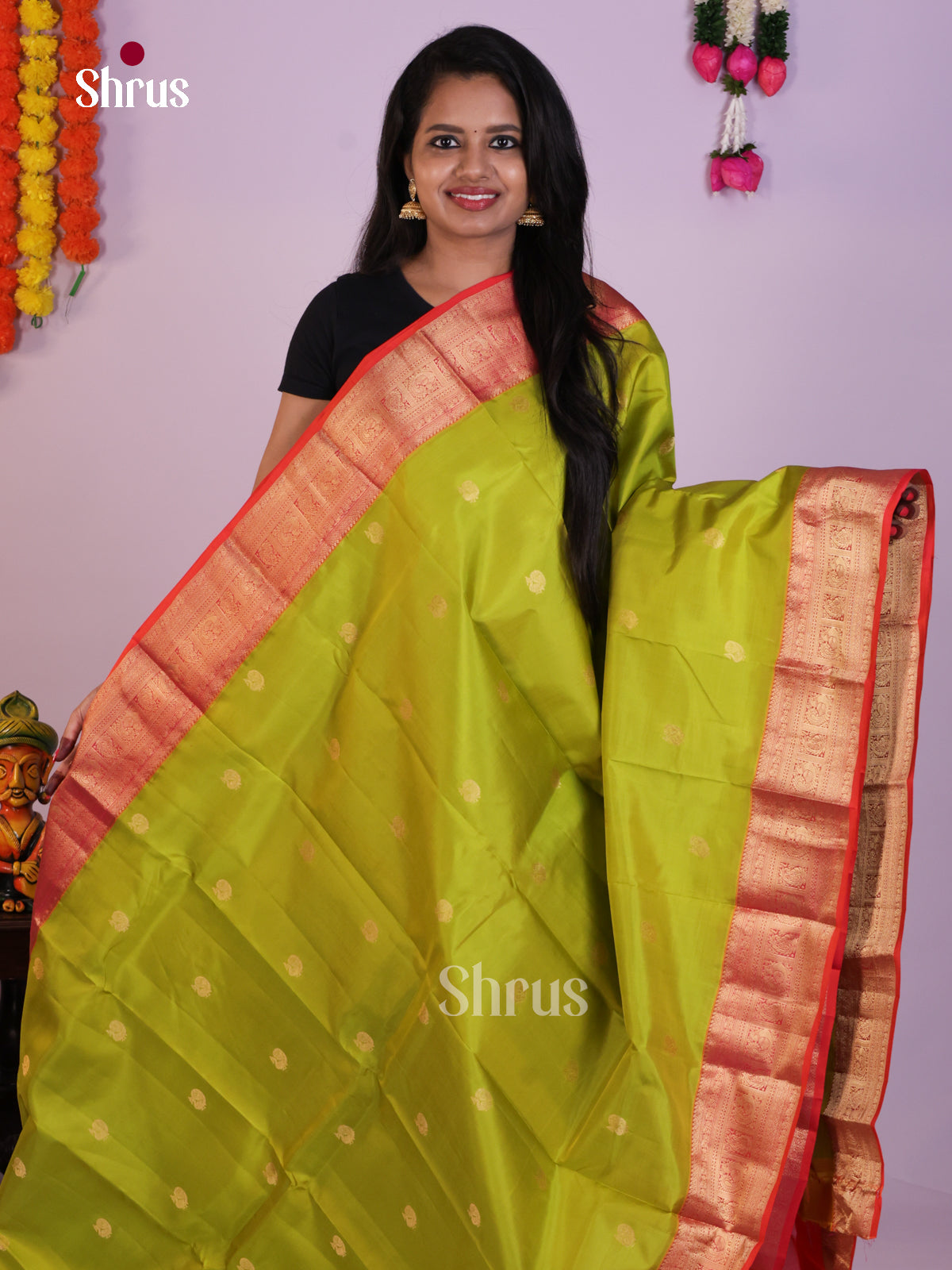 DLS16281 - Kanchipuram Korvai Butta Saree