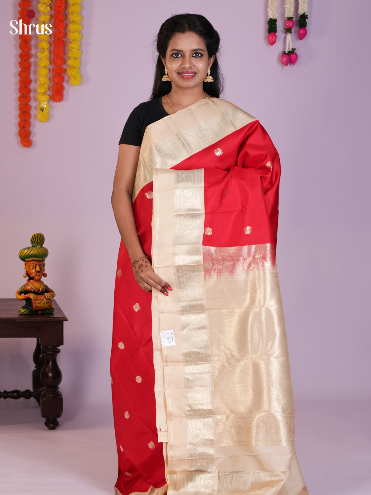 DLS16286 - Kanchipuram Korvai Butta Saree