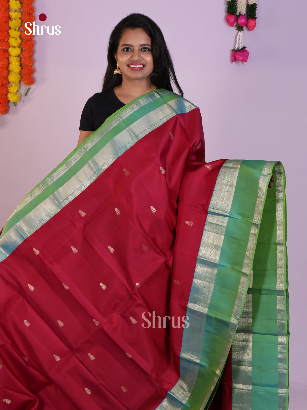 DLS16287 - Kanchipuram Korvai Butta Saree