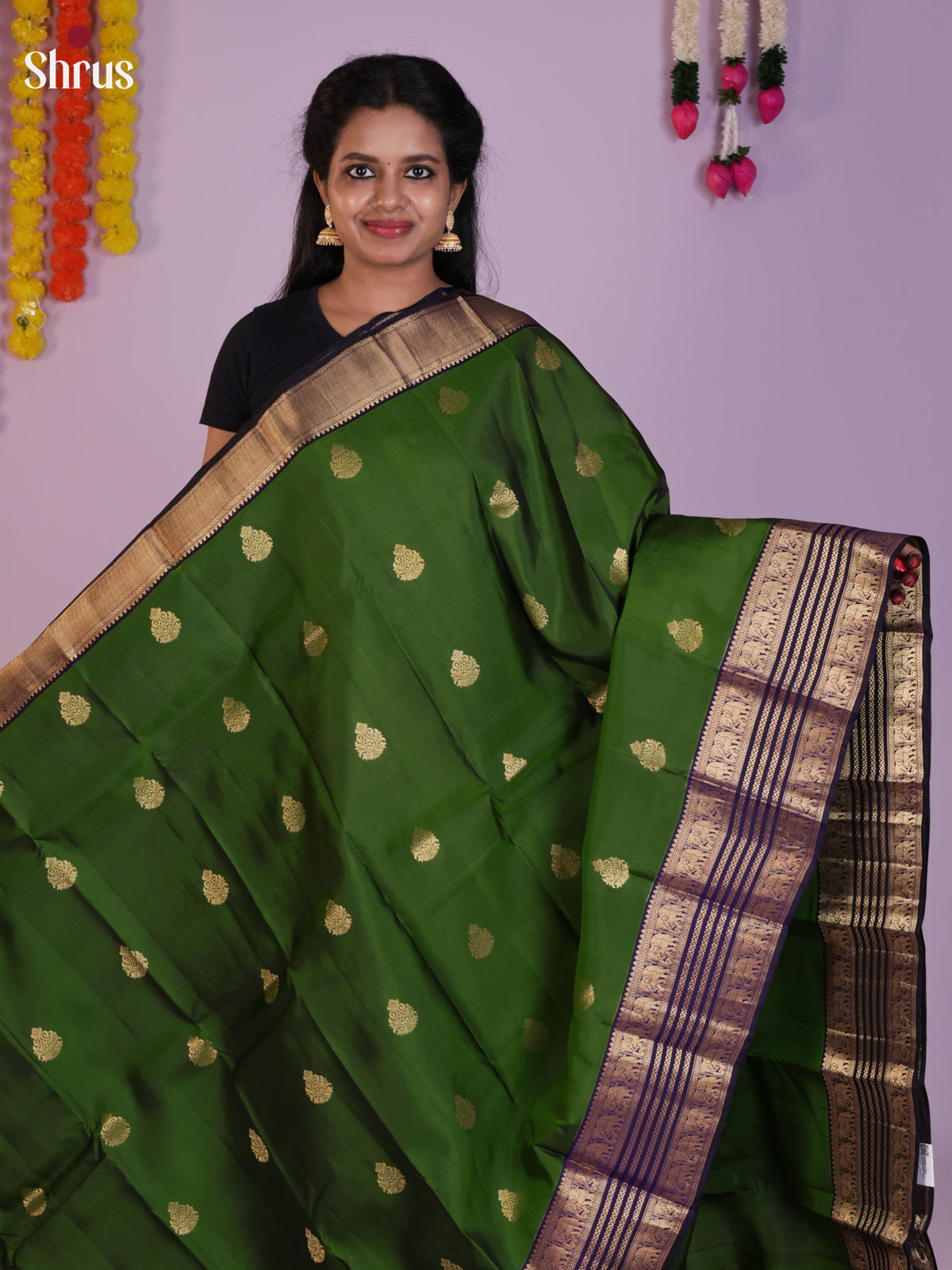 DLS16309 - Kanchipuram Korvai Butta Saree