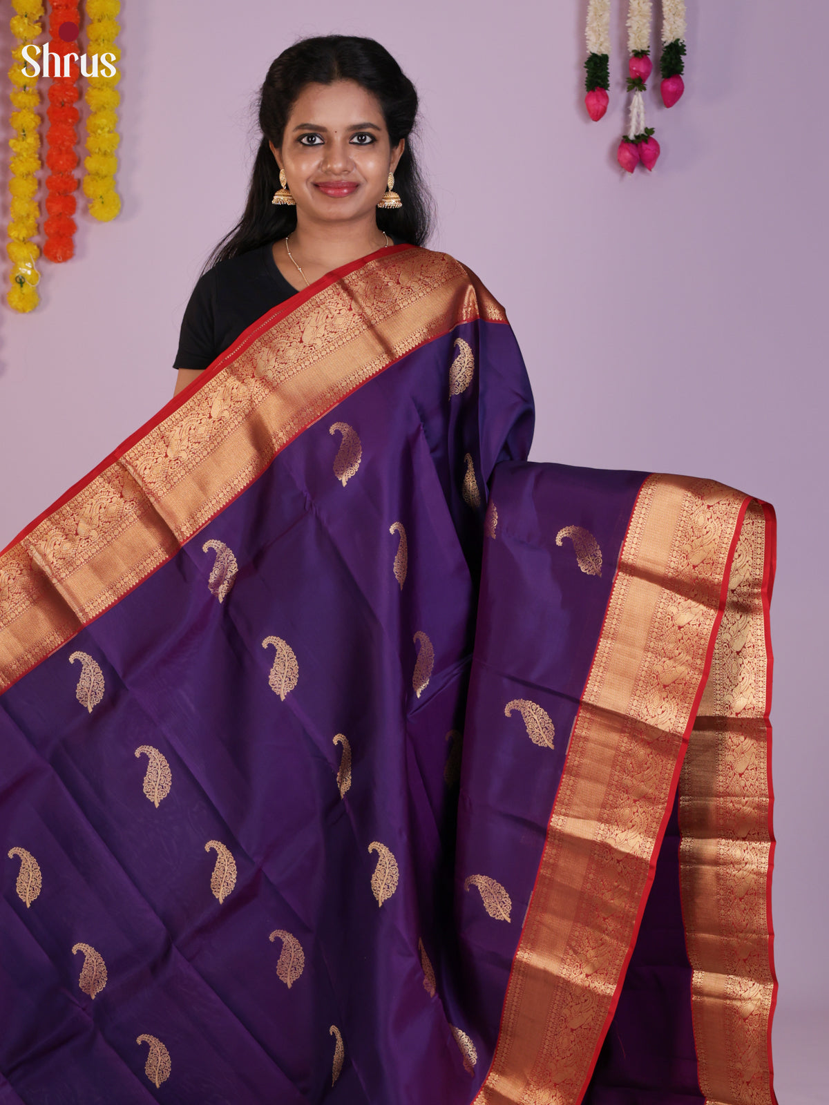 DLS16313 - Kanchipuram Korvai Butta Saree