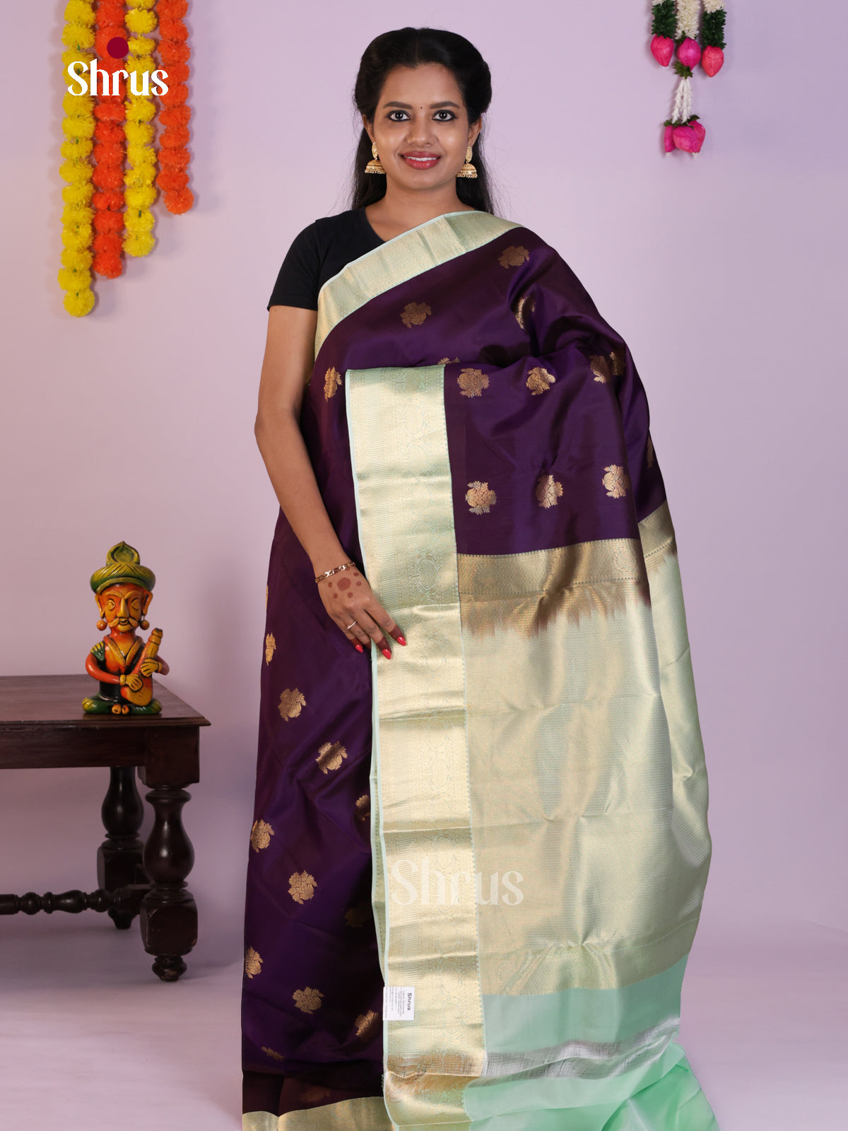 DLS16318 - Kanchipuram Korvai Butta Saree