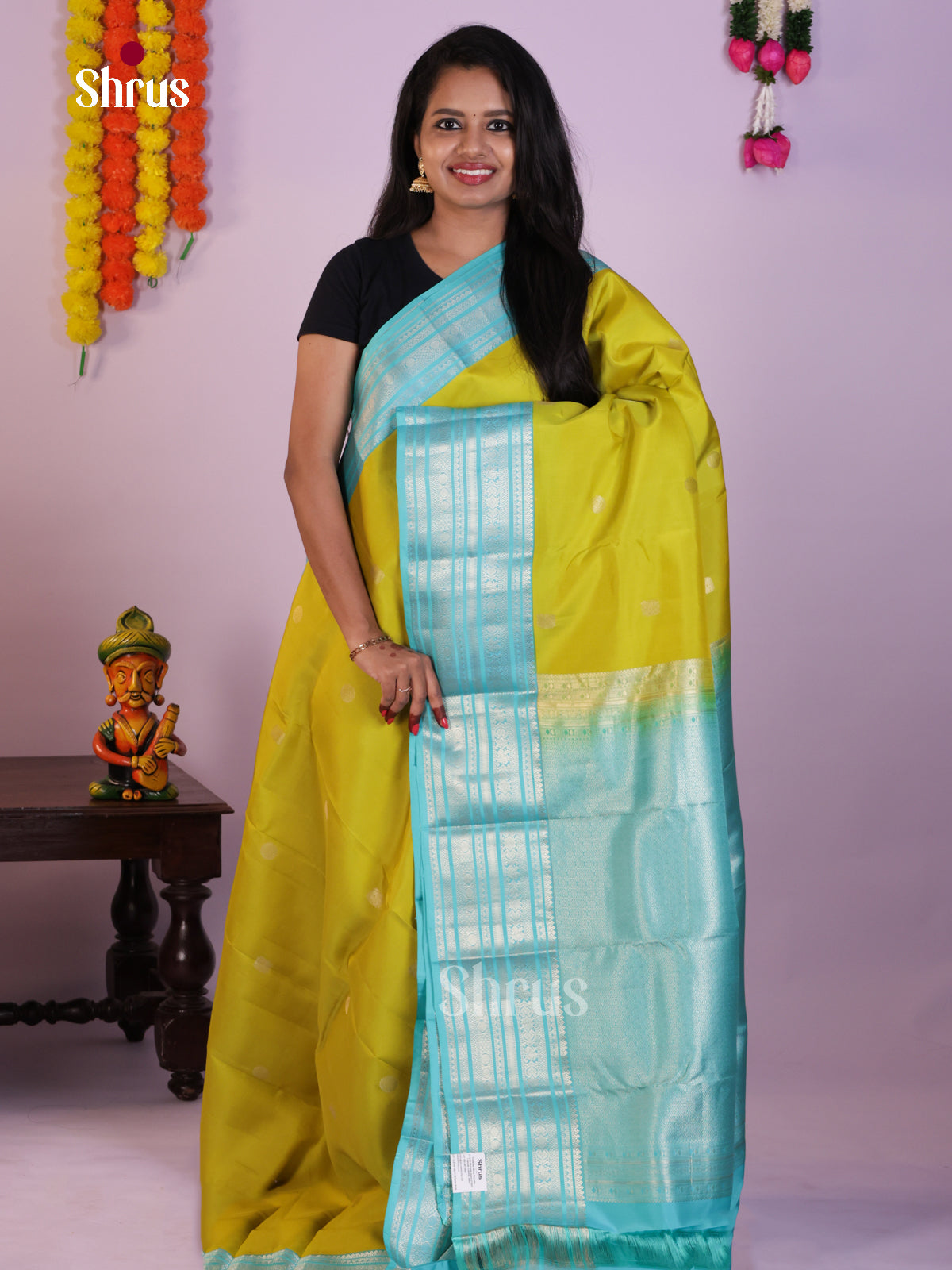 DLS16319 - Kanchipuram Korvai Butta Saree