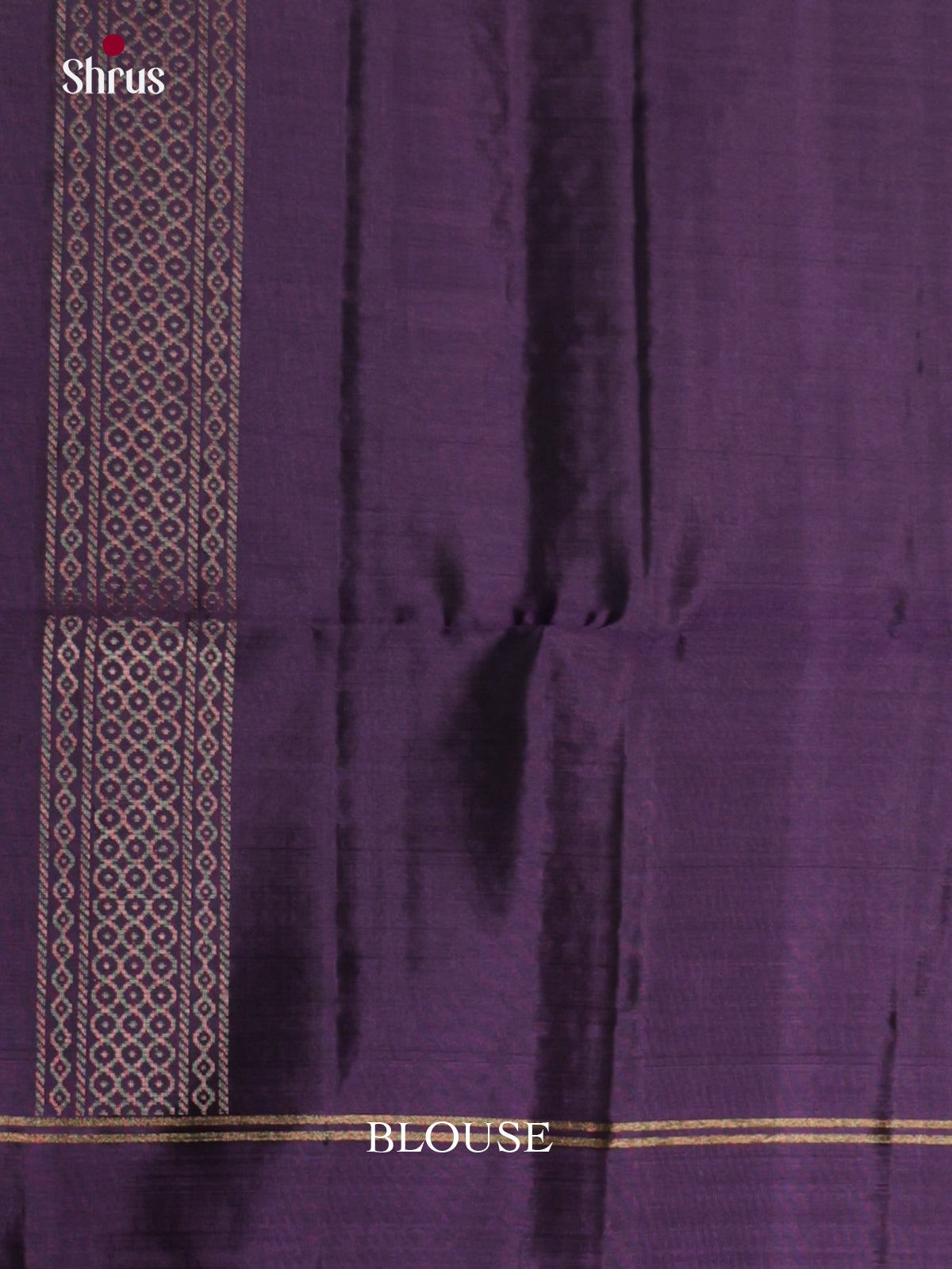 Beautifully Chic Violet Soft Silk  Saree gleams with zari kolam motifs - Shop on Shrus.com