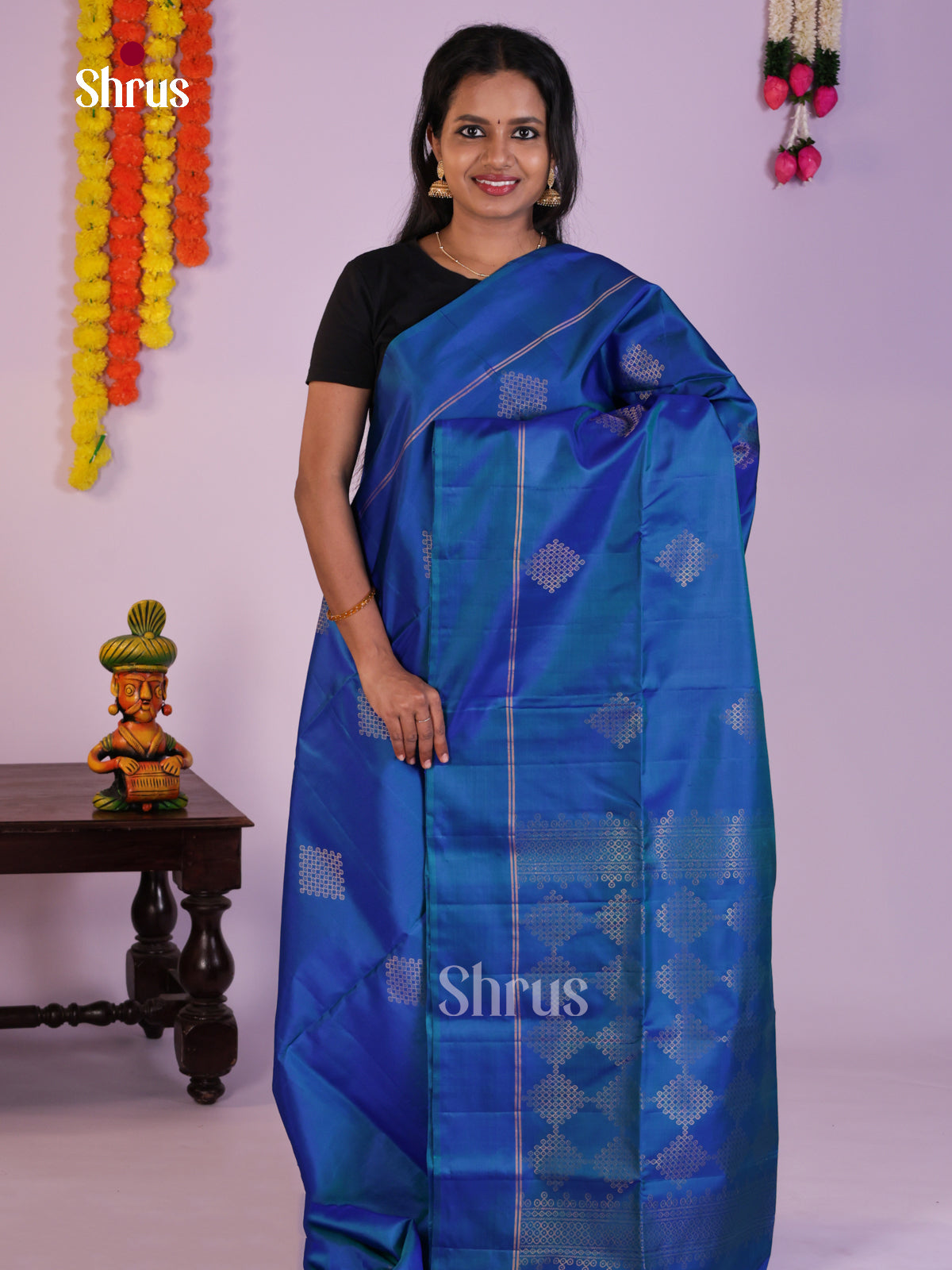 DLS17011 - Soft Silk (HR) Saree - Shop on Shrus.com