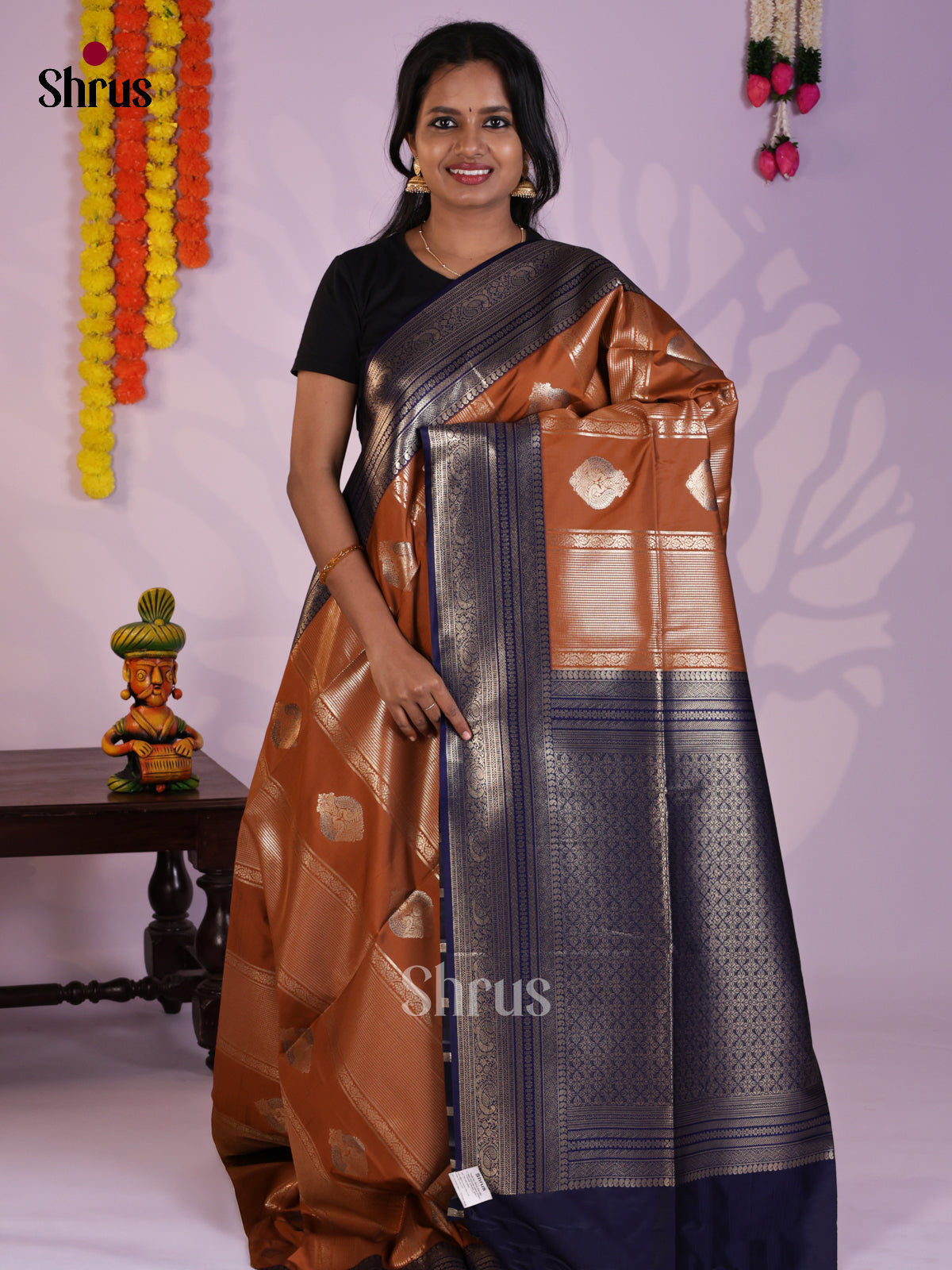 DLS18011 - Semi Softsilk Saree - Shop on Shrus.com