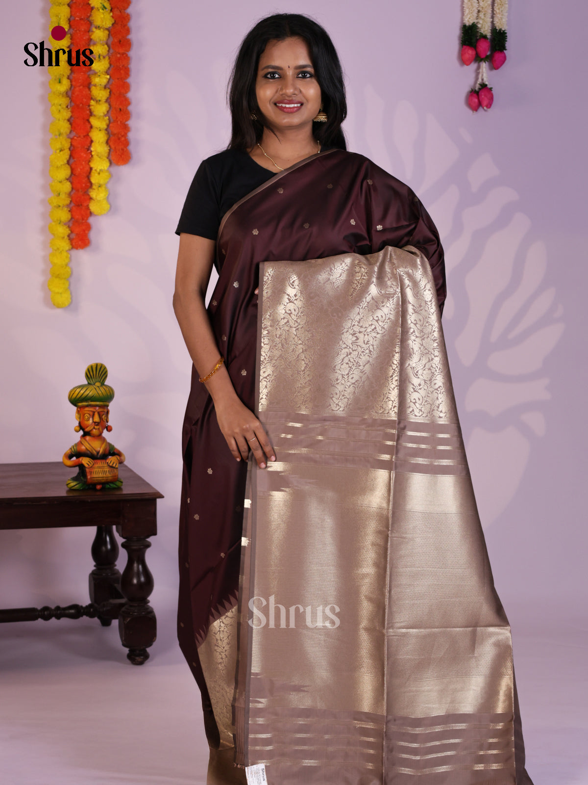 DLS18012 - Semi Softsilk Saree - Shop on Shrus.com
