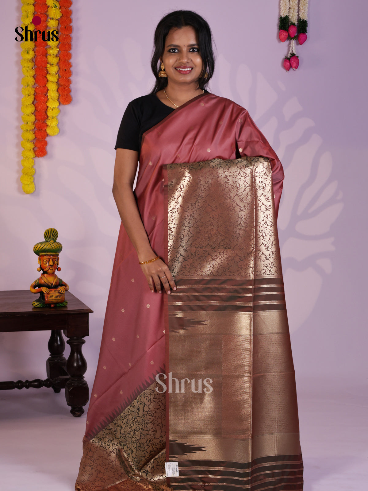 DLS18018 - Semi Softsilk Saree - Shop on Shrus.com