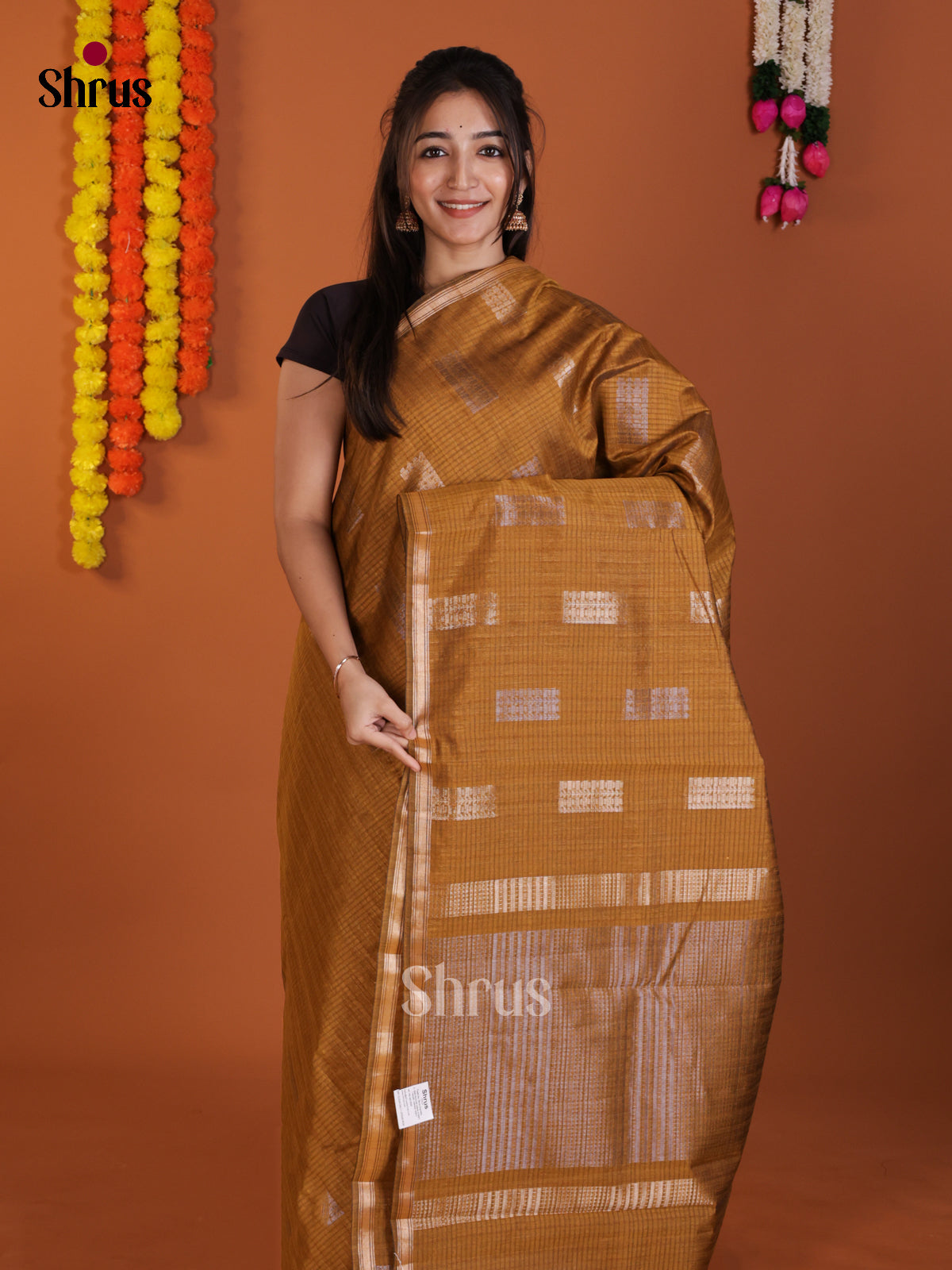 DLS18081 - Semi Jute Saree - Shop on Shrus.com