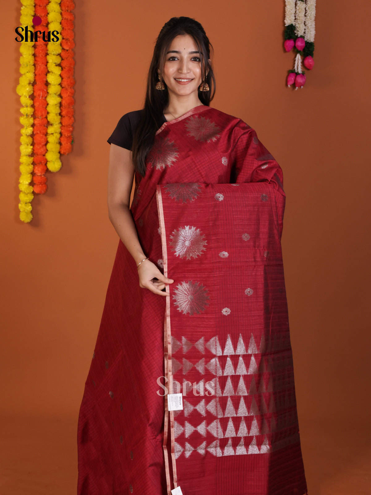 DLS18083 - Semi Jute Saree - Shop on Shrus.com