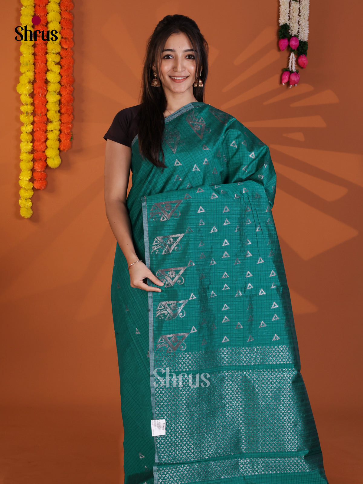 DLS18088 - Semi Jute Saree - Shop on Shrus.com