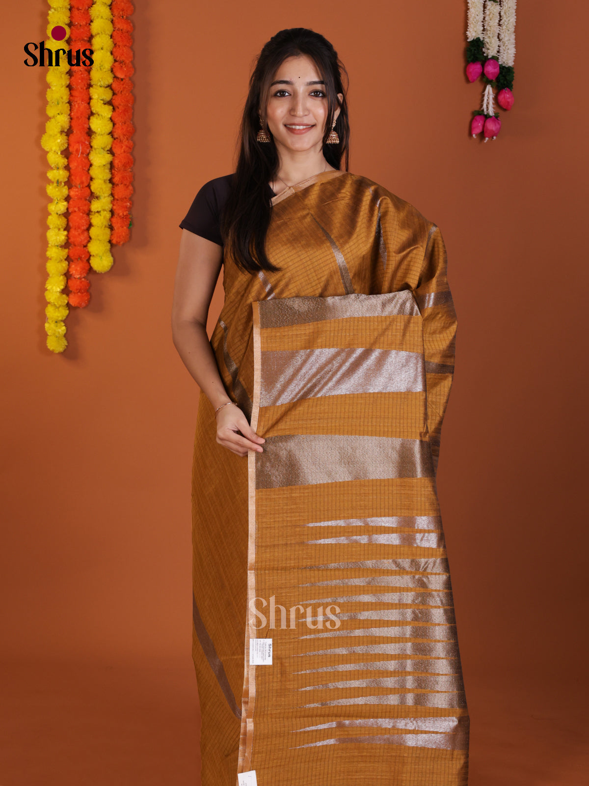DLS18107 - Semi Jute Saree - Shop on Shrus.com