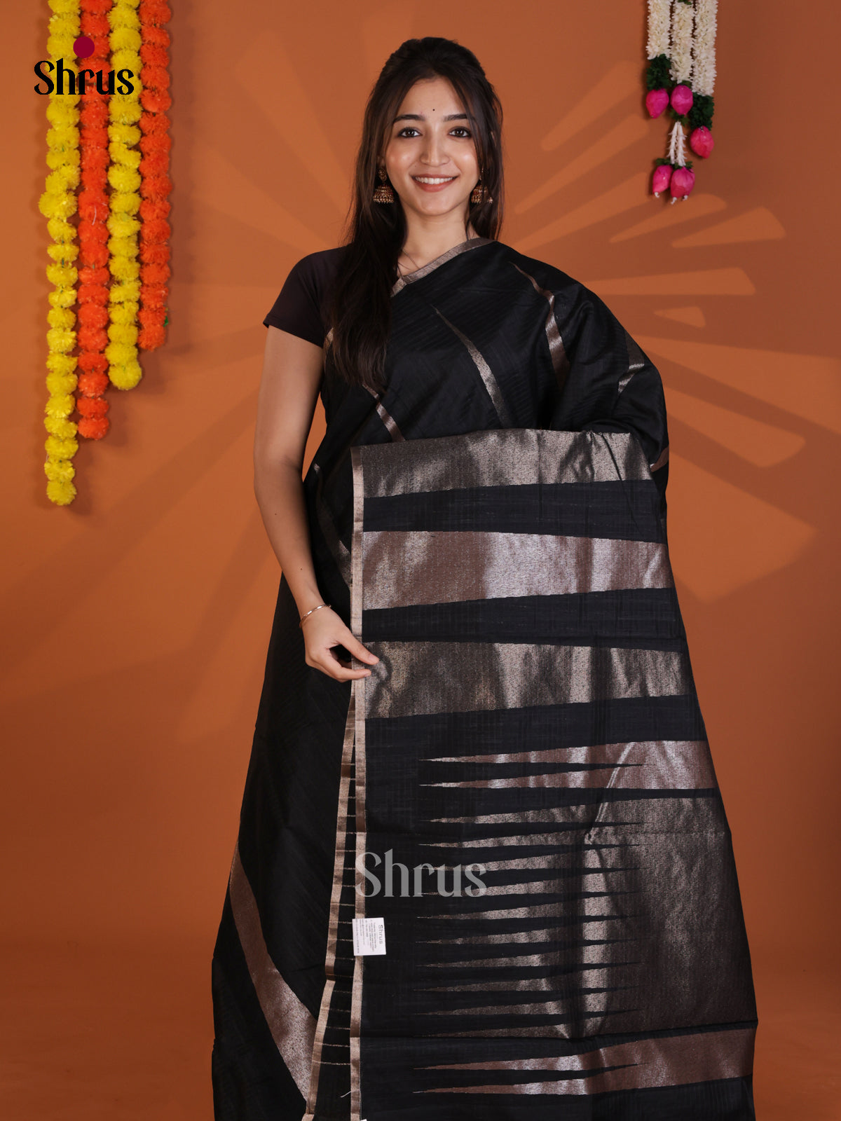DLS18110 - Semi Jute Saree - Shop on Shrus.com