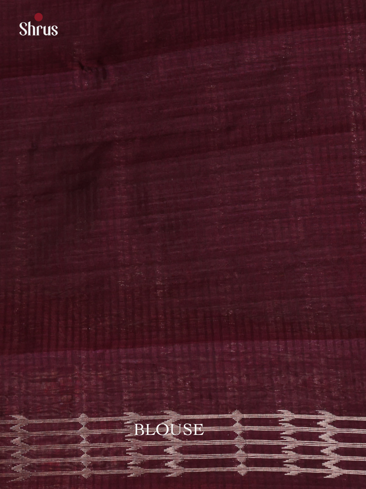 Maroon - Semi Jute Saree-DLS18114 - Shop on Shrus.com