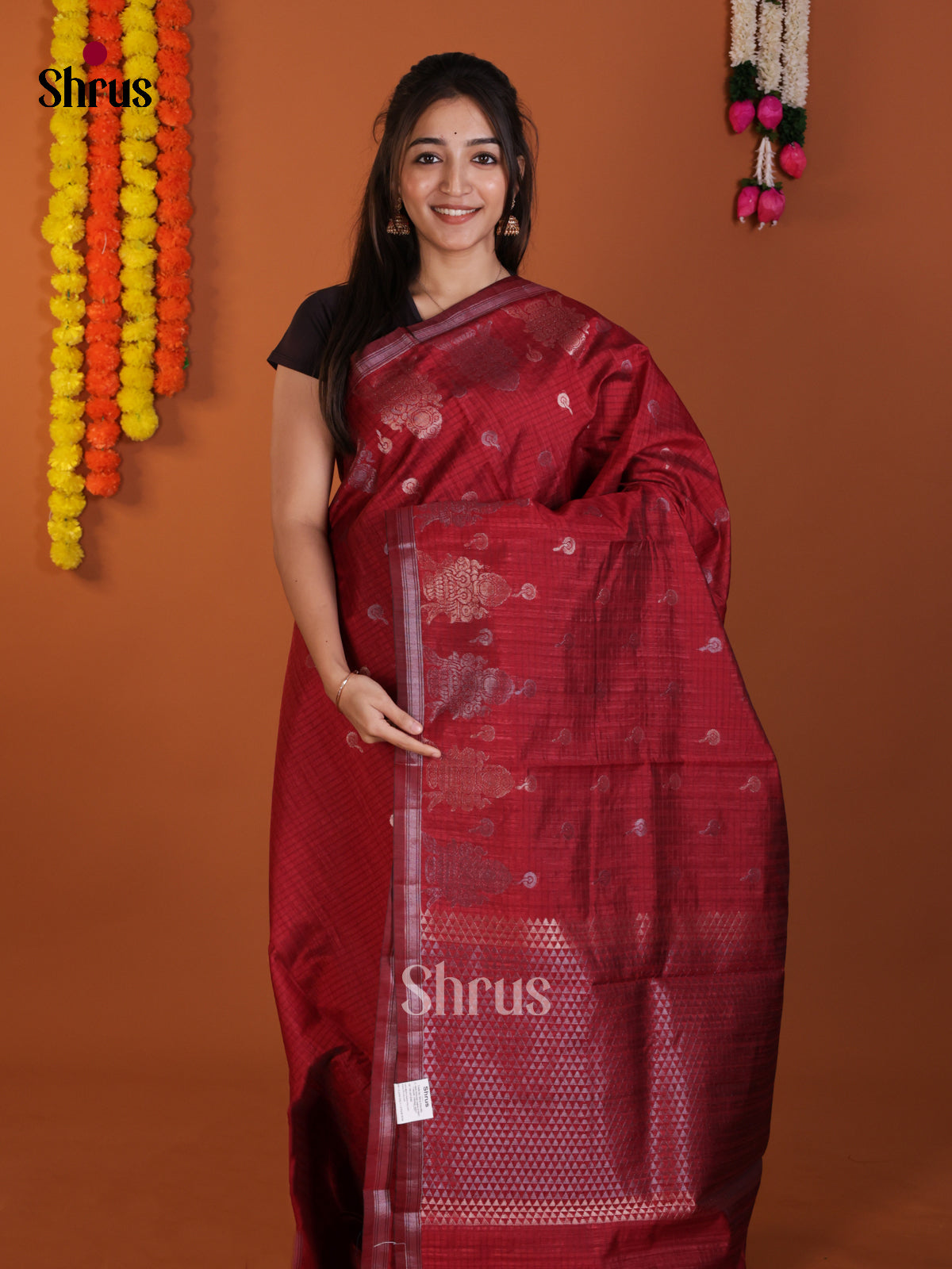 DLS18124 - Semi Jute Saree - Shop on Shrus.com