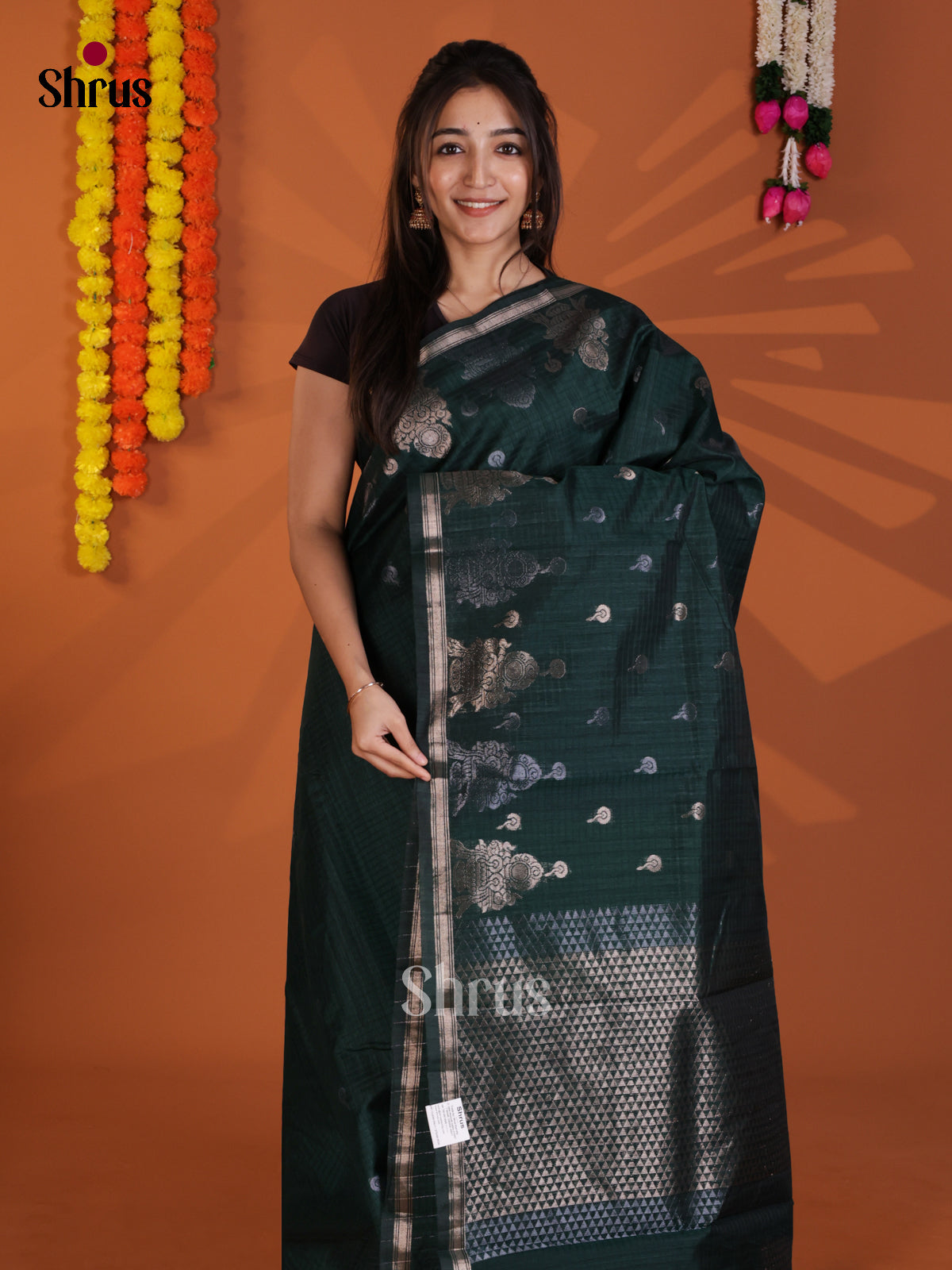 DLS18125 - Semi Jute Saree - Shop on Shrus.com