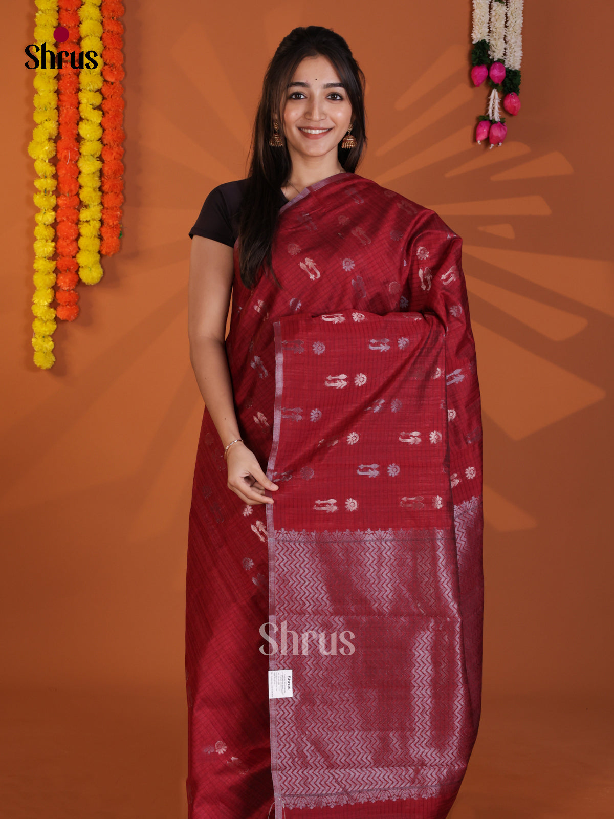 DLS19001 - Semi Jute Saree - Shop on Shrus.com