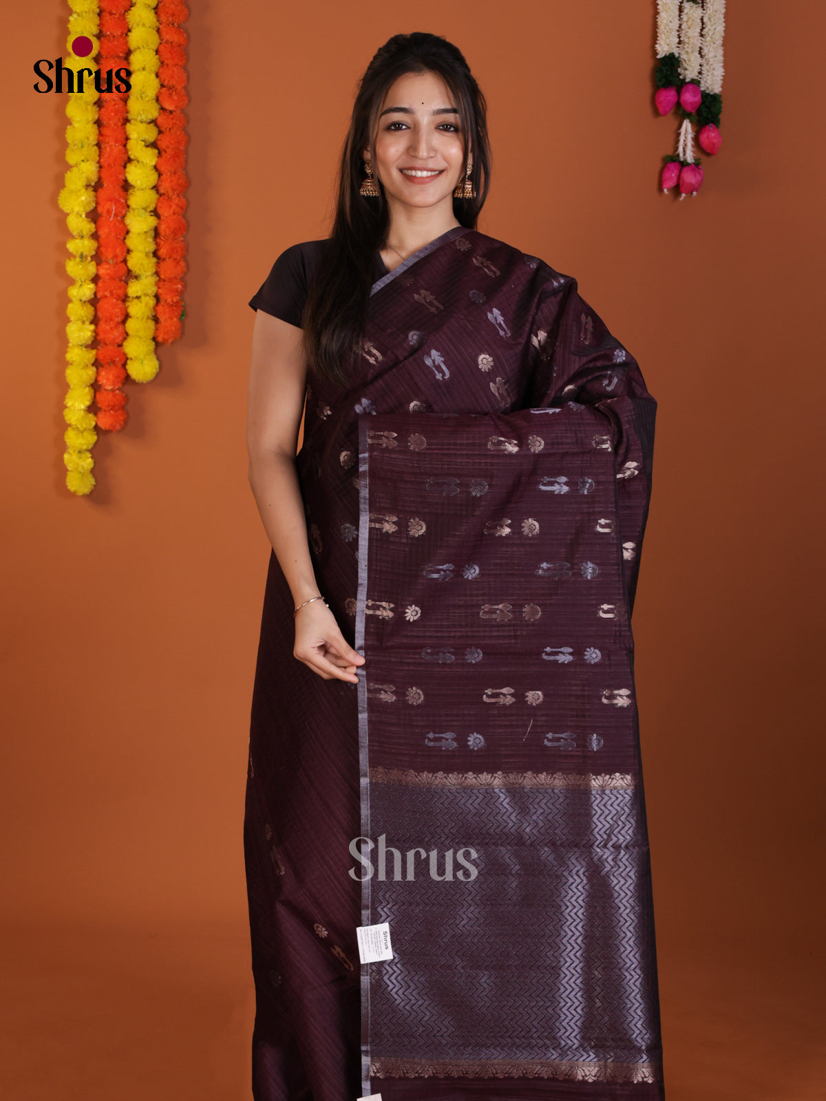 DLS19002 - Semi Jute Saree - Shop on Shrus.com