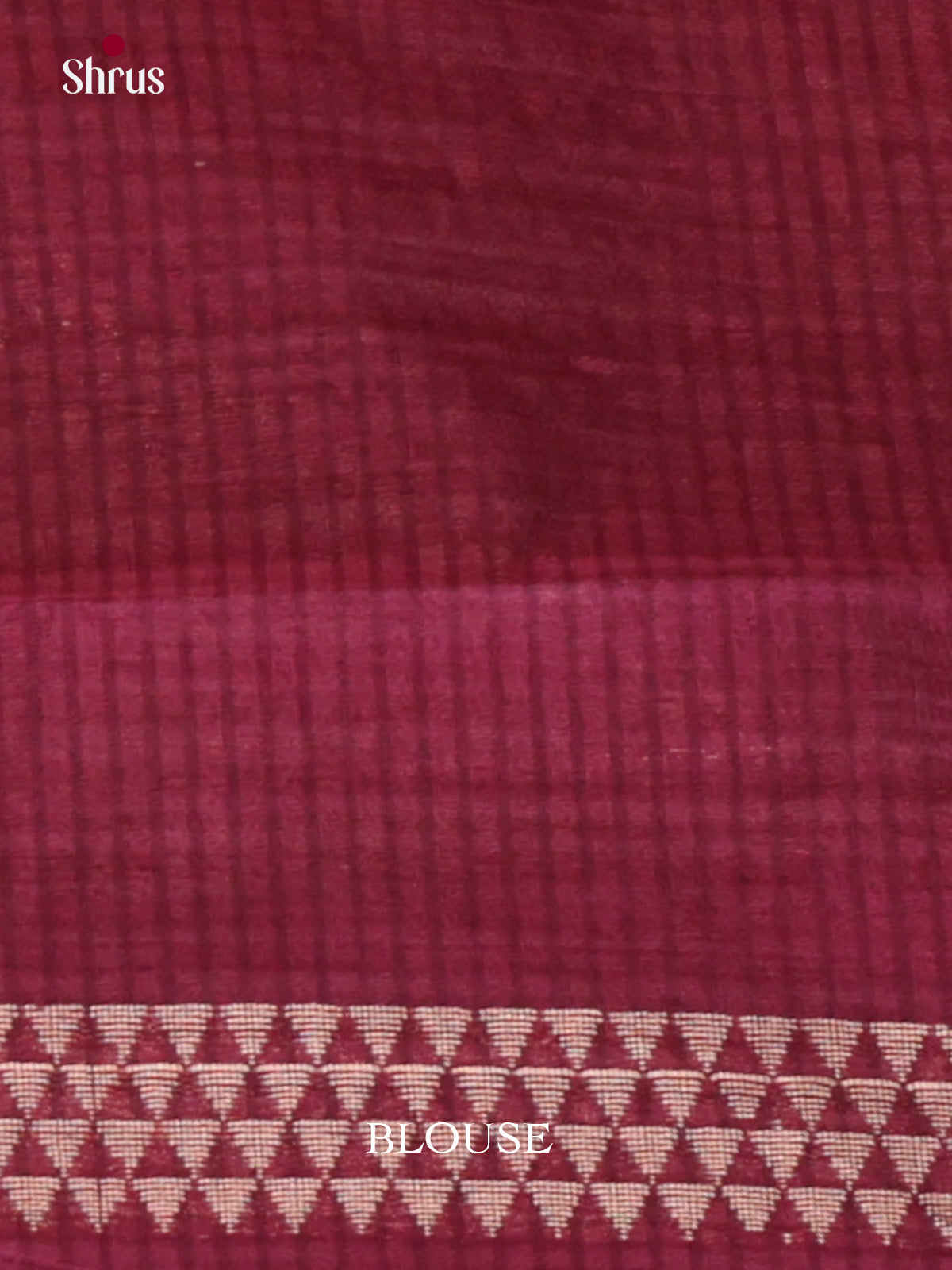 Maroon  - Semi Jute Saree- DLS19022
