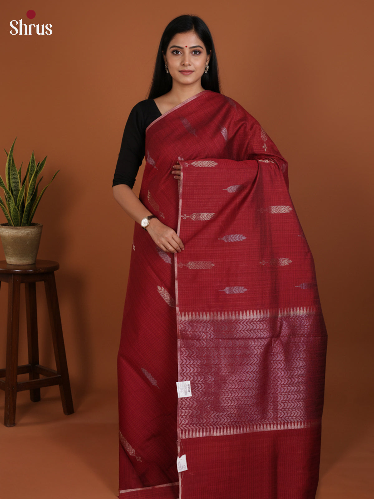 DLS19036 - Semi Jute Saree - Shop on Shrus.com
