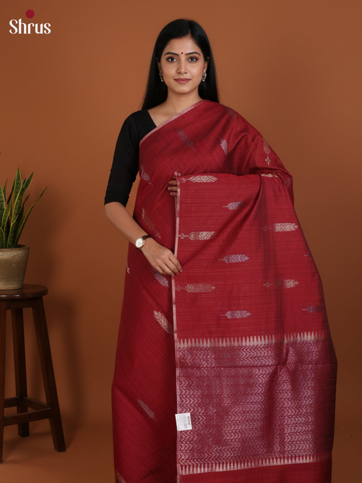 DLS19036 - Semi Jute Saree - Shop on Shrus.com