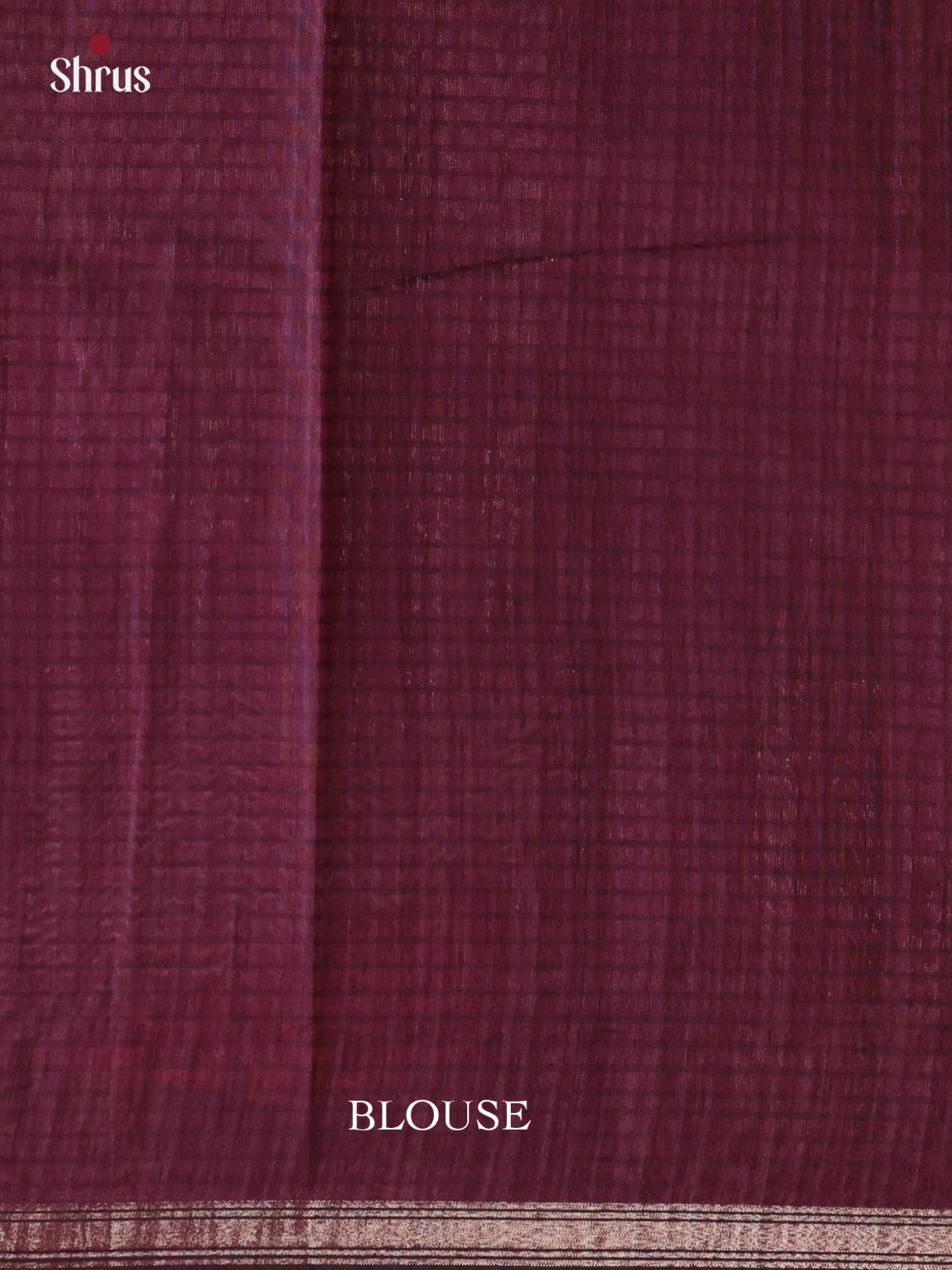 Maroon - Semi Jute Saree - DLS19048 - Shop on Shrus.com