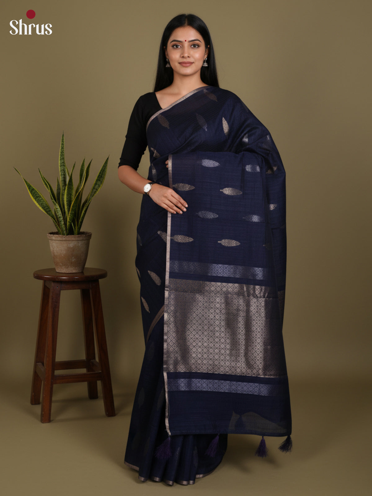 DLS19068 - Semi Jute Saree - Shop on Shrus.com