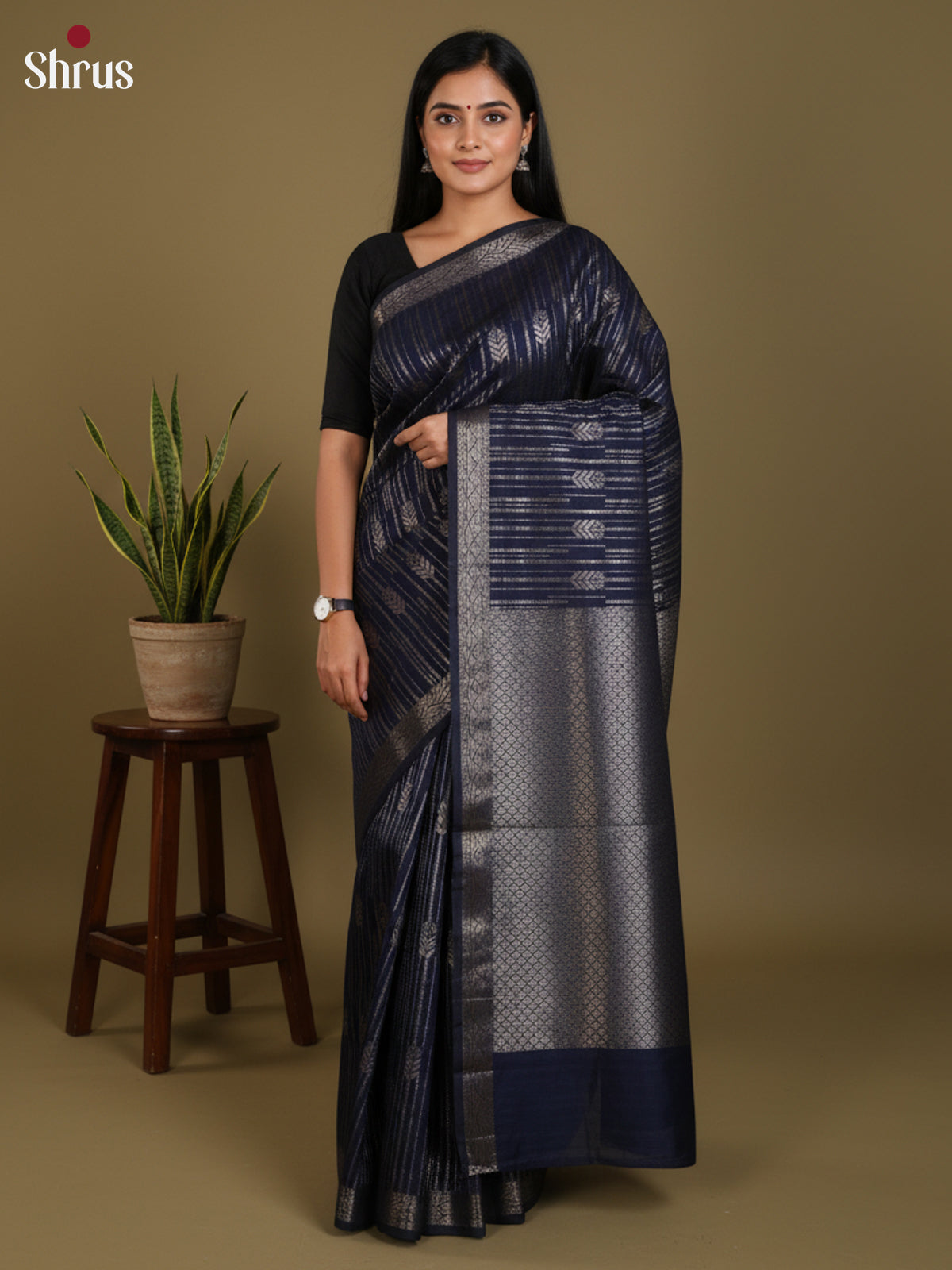 DLS19118 - Semi Jute Saree - Shop on Shrus.com