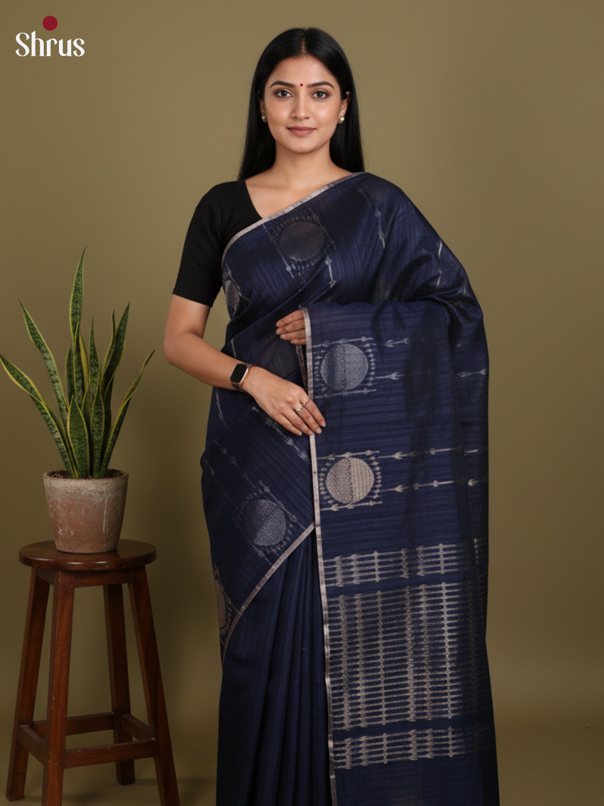 DLS19123 - Semi Jute Saree - Shop on Shrus.com