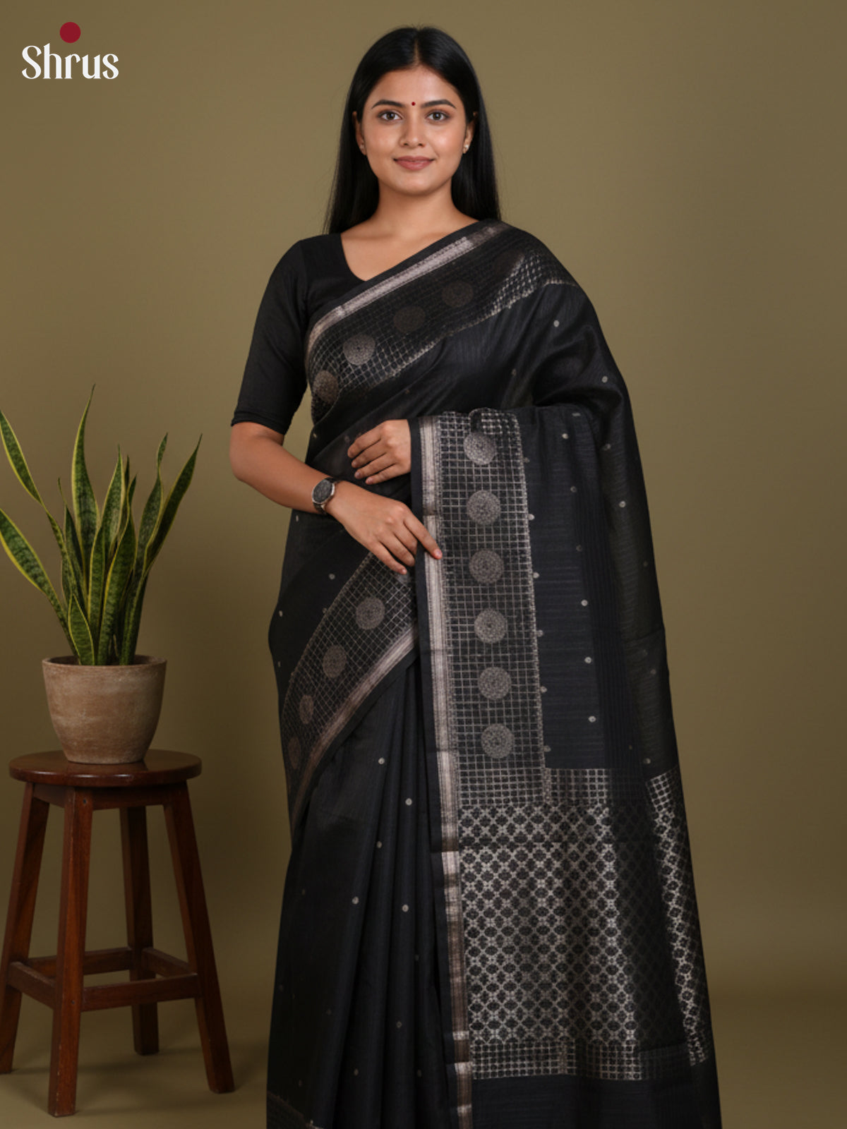 DLS19131 - Semi Jute Saree - Shop on Shrus.com