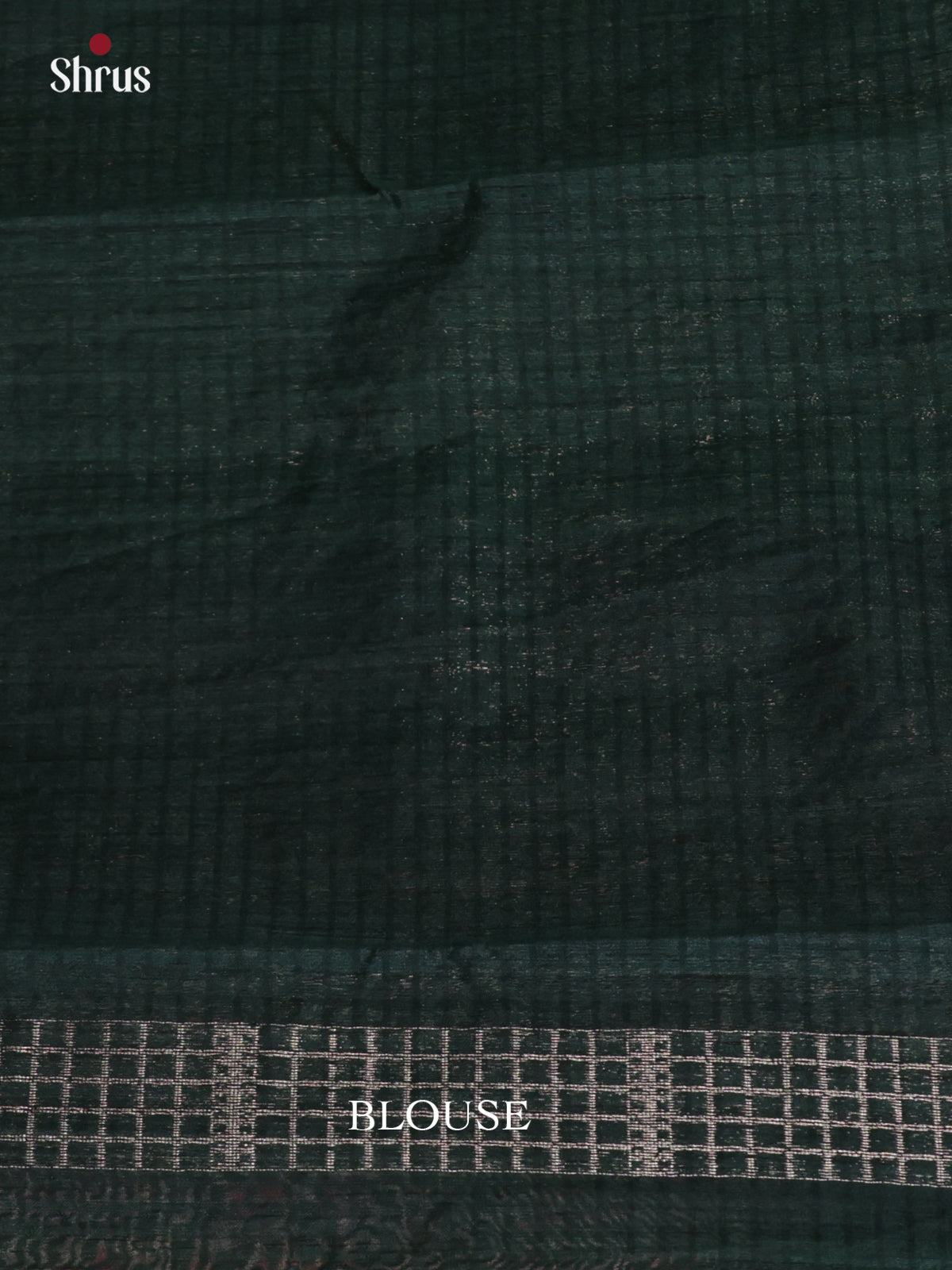 Dark green - Semi Jute Saree - DLS19132