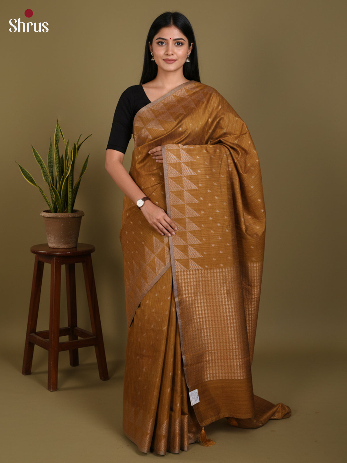 DLS19138 - Semi Jute Saree - Shop on Shrus.com