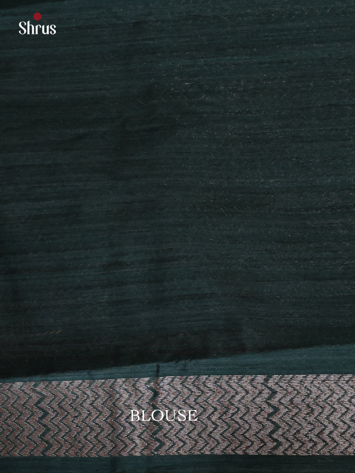 Dark Green  - Semi Jute Saree-DLS19150