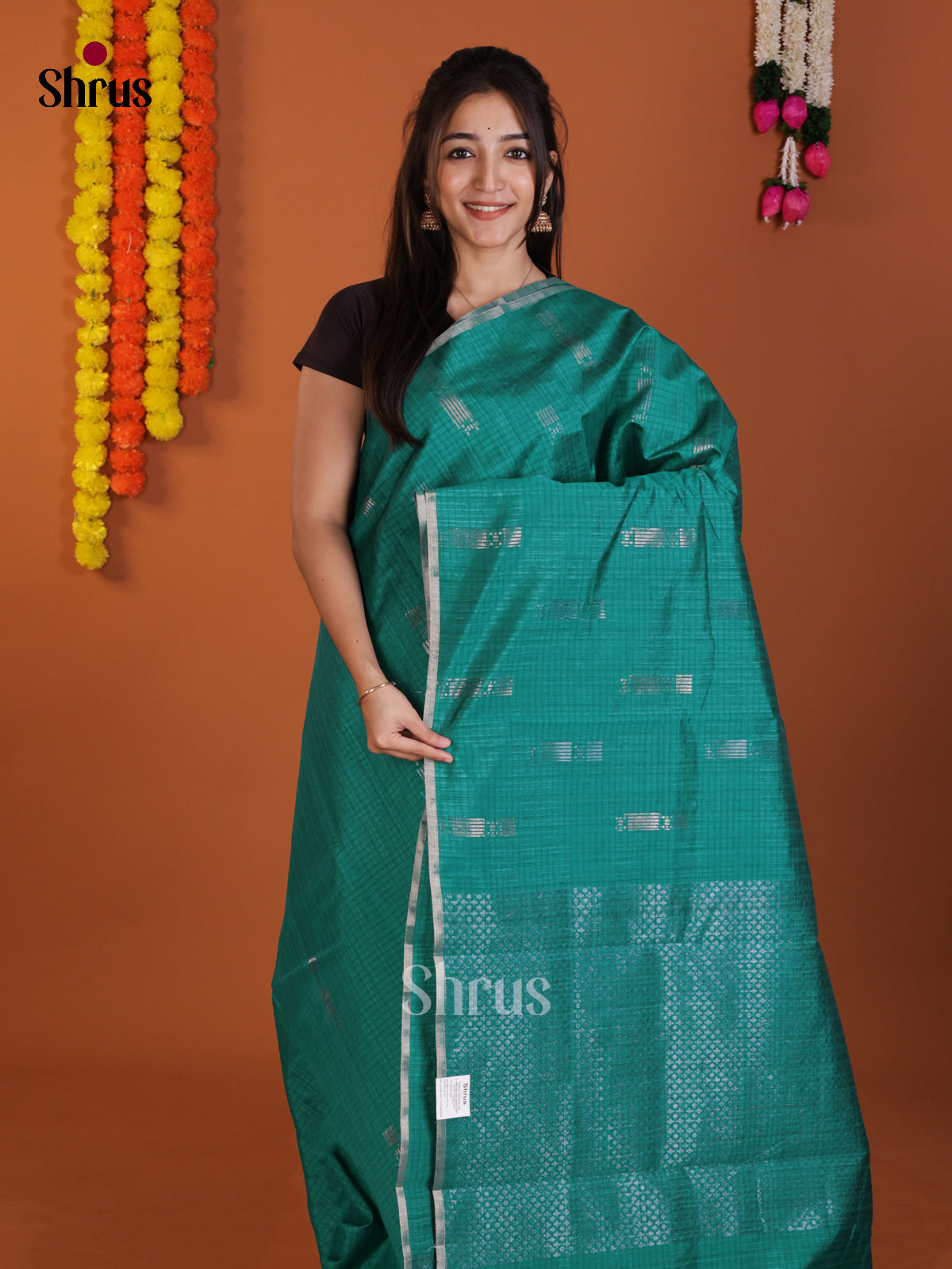 DLS19177 - Semi Jute Saree - Shop on Shrus.com