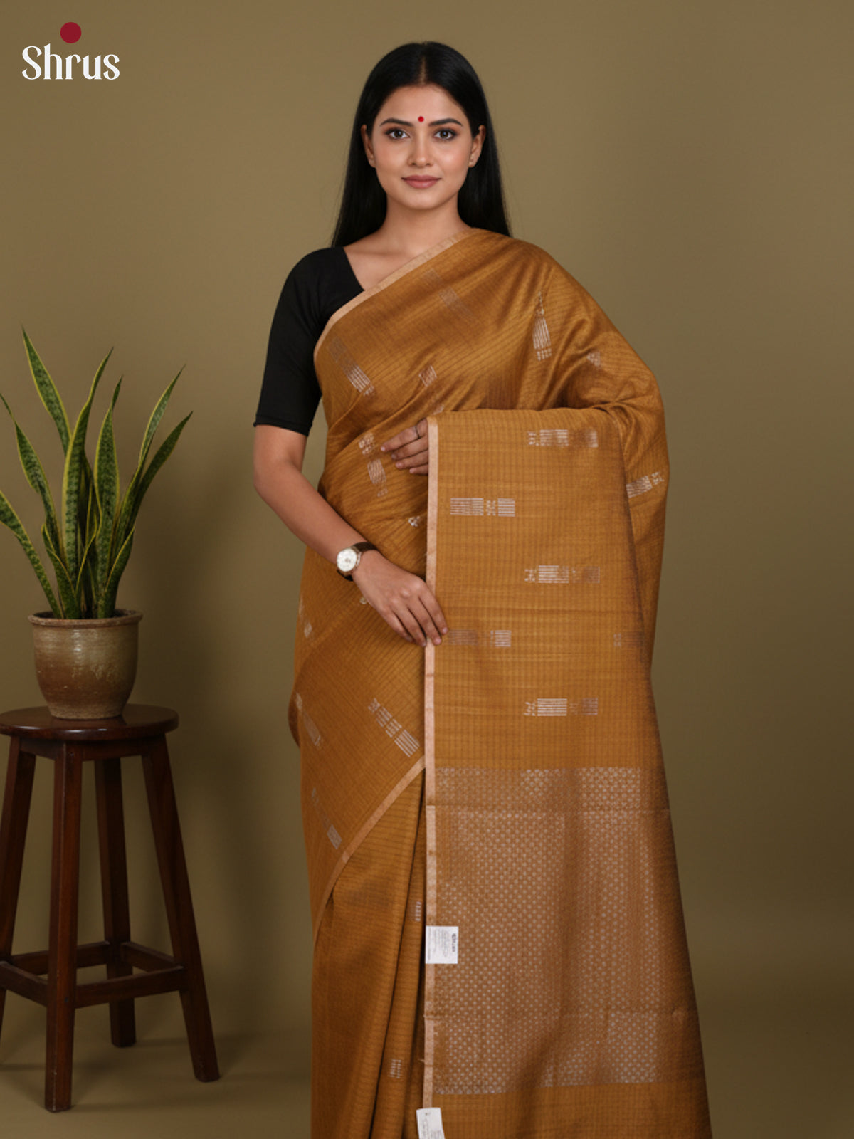 DLS19178 - Semi Jute Saree - Shop on Shrus.com
