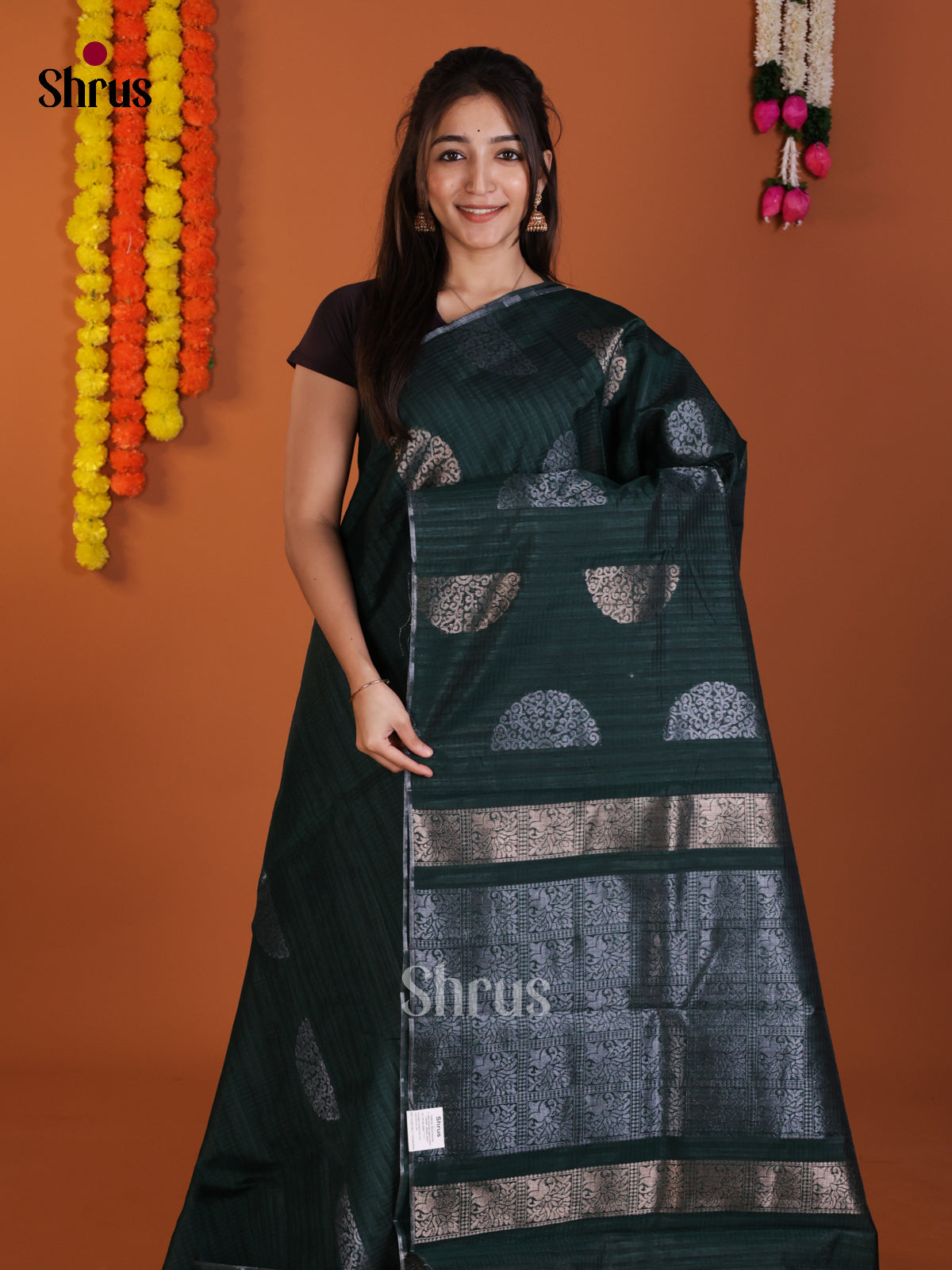 DLS19186 - Semi Jute Saree - Shop on Shrus.com