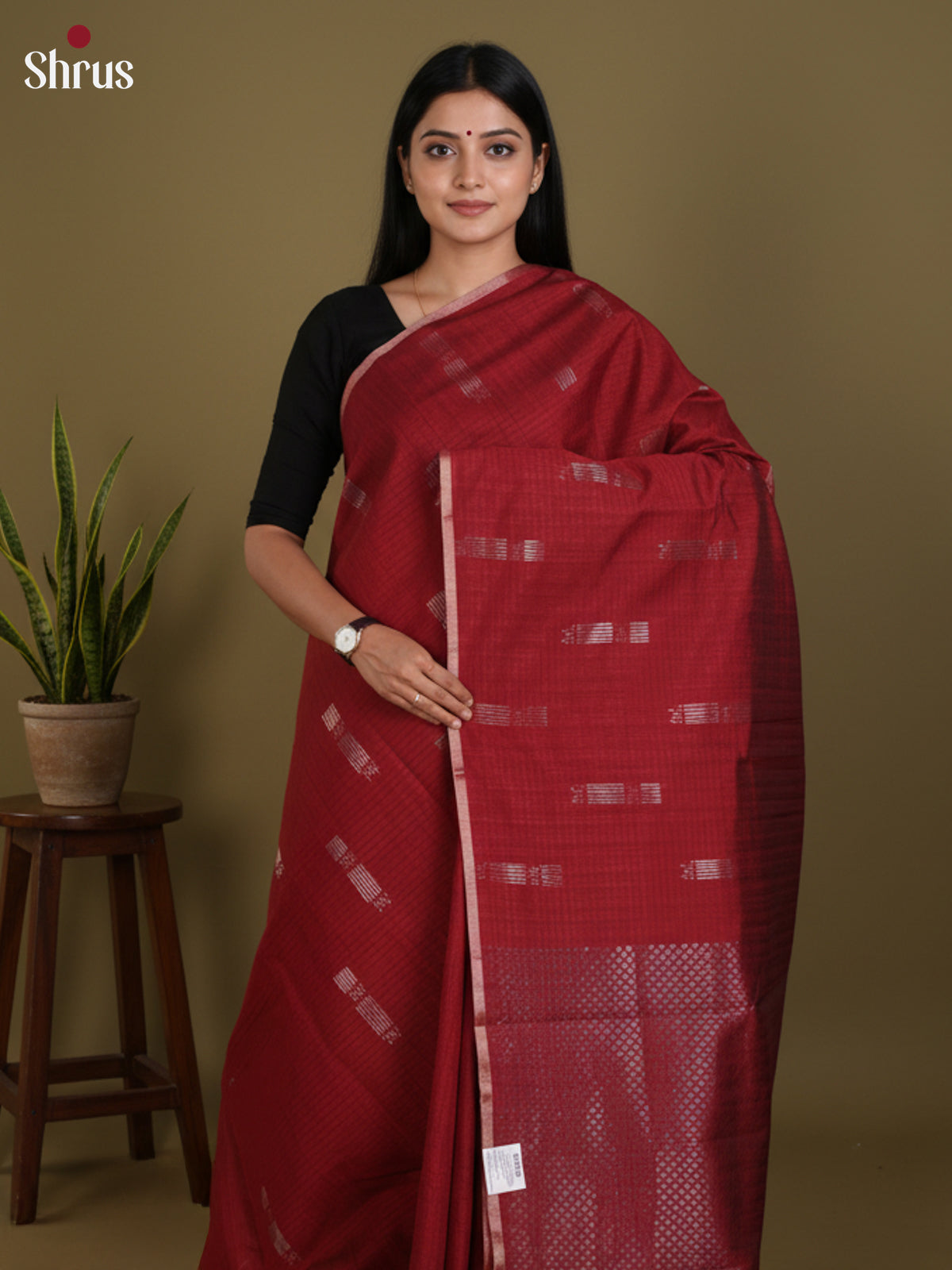 DLS19190 - Semi Jute Saree - Shop on Shrus.com