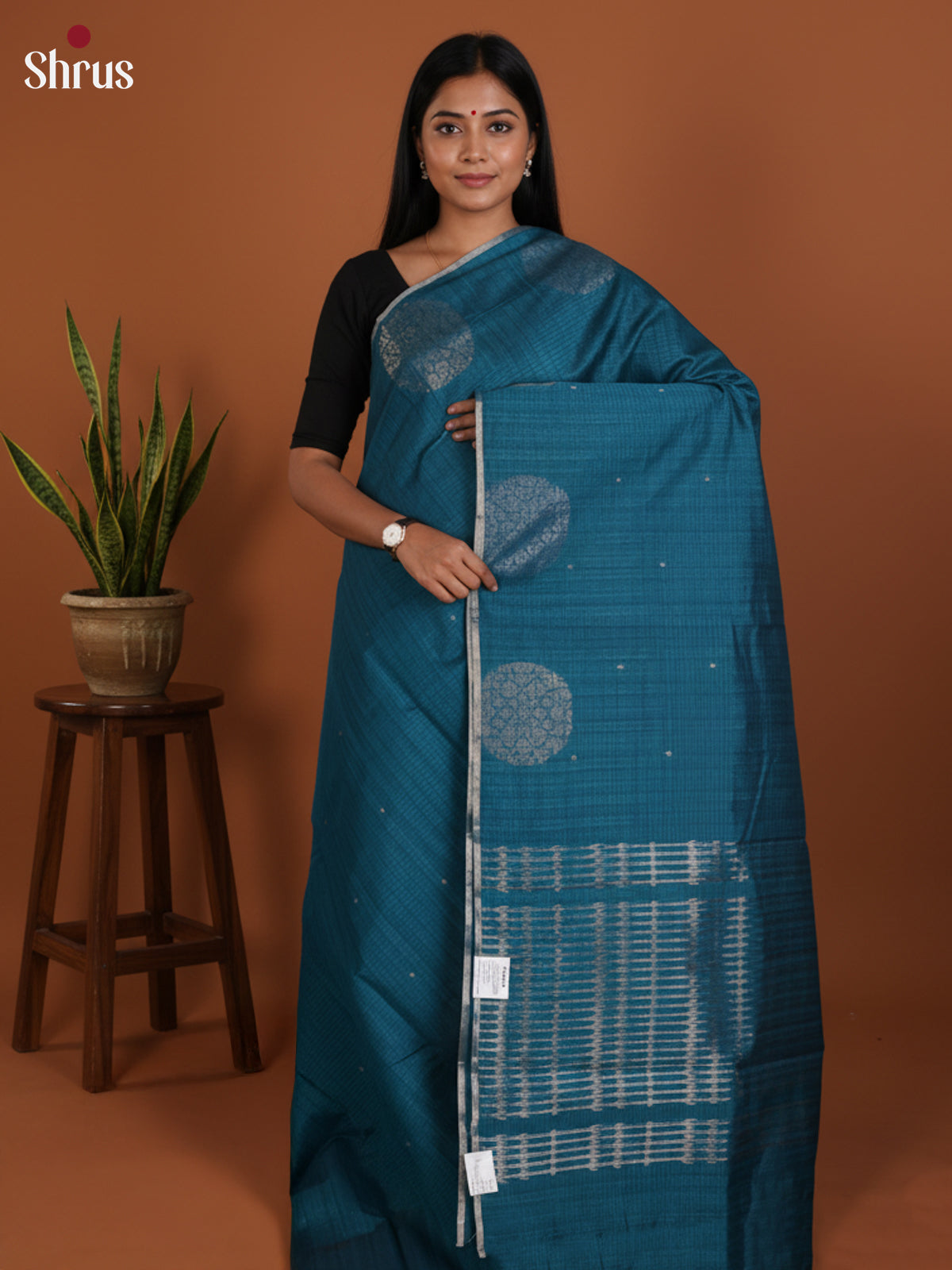 DLS19192 - Semi Jute Saree - Shop on Shrus.com